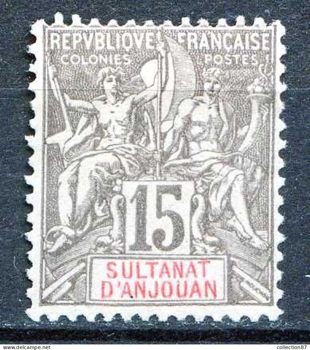 Réf 080 > ANJOUAN < N° 15 (*) < Neuf Sans Gomme (*) - Unused Stamps