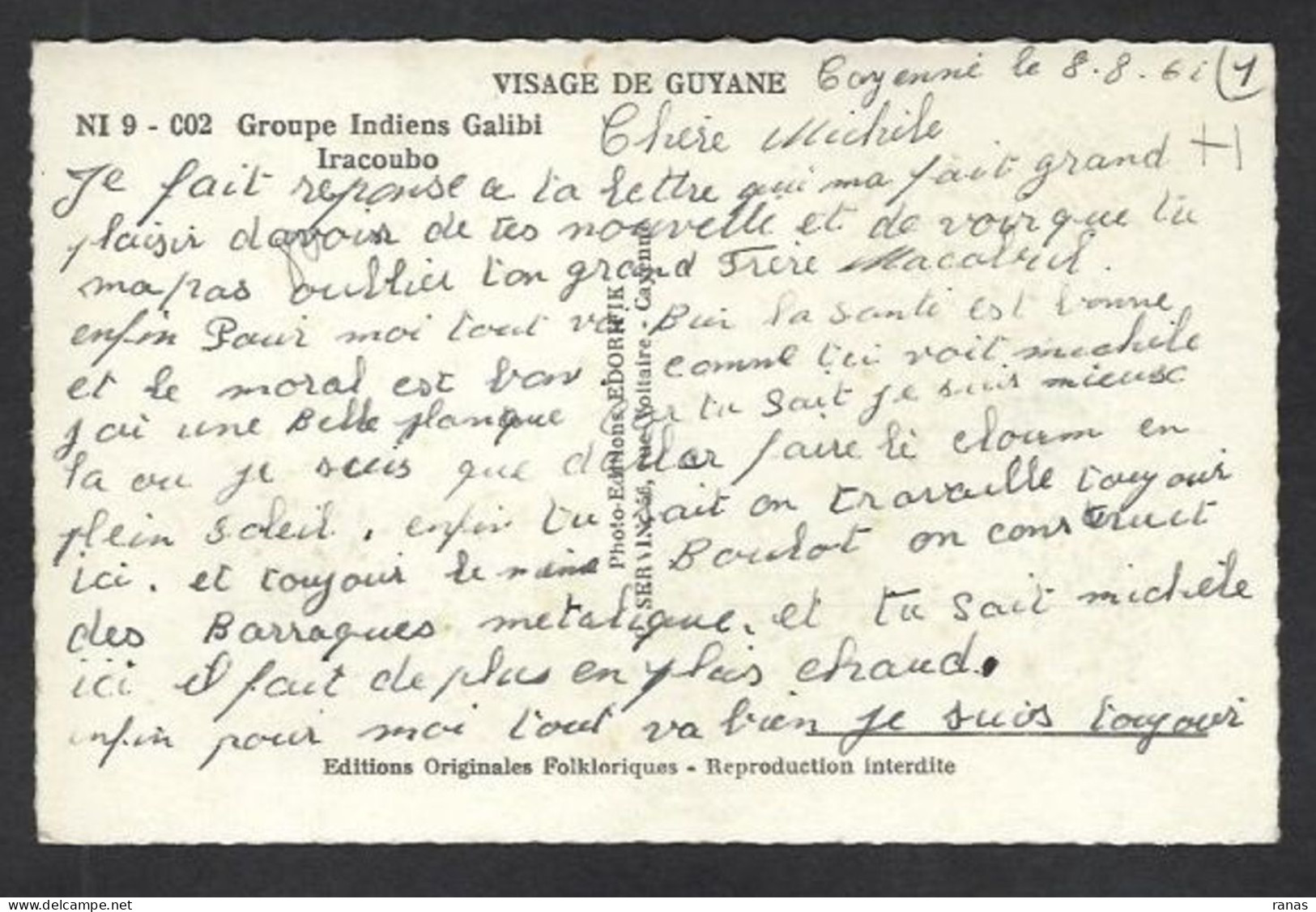 CPSM Guyane Voir Scan Du Dos - Altri & Non Classificati