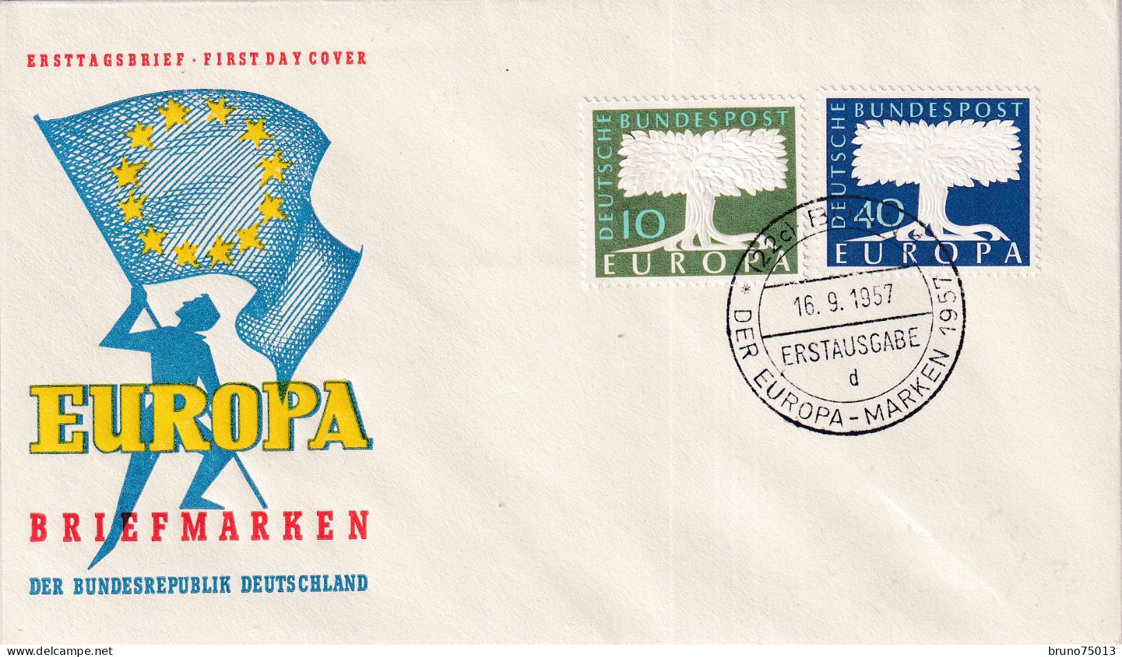 1957 FDC Europa Allemagne - 1957