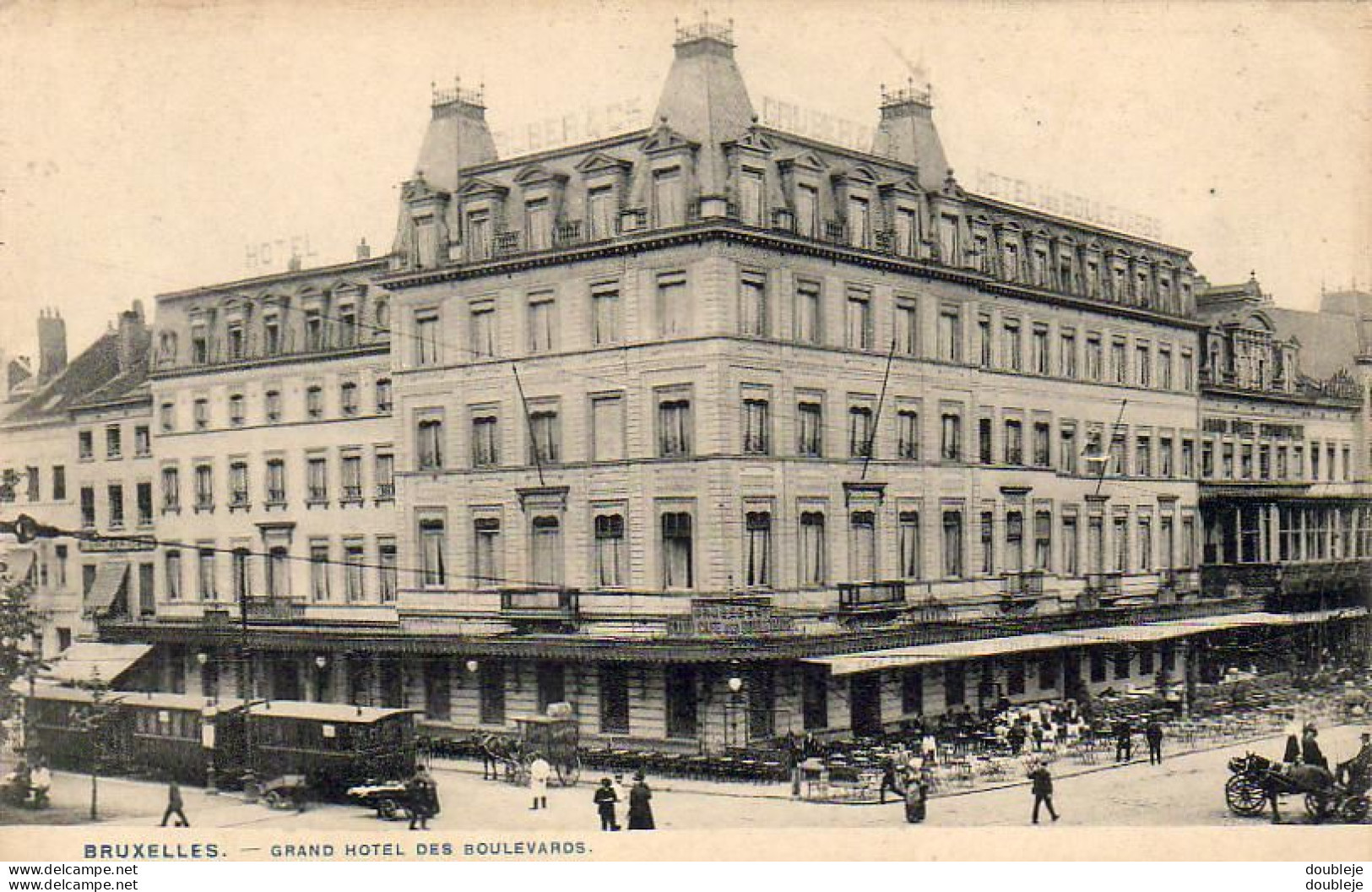 BELGIQUE    BRUXELLES  Grand Hôtel Des Boulevards - Cafés, Hotels, Restaurants