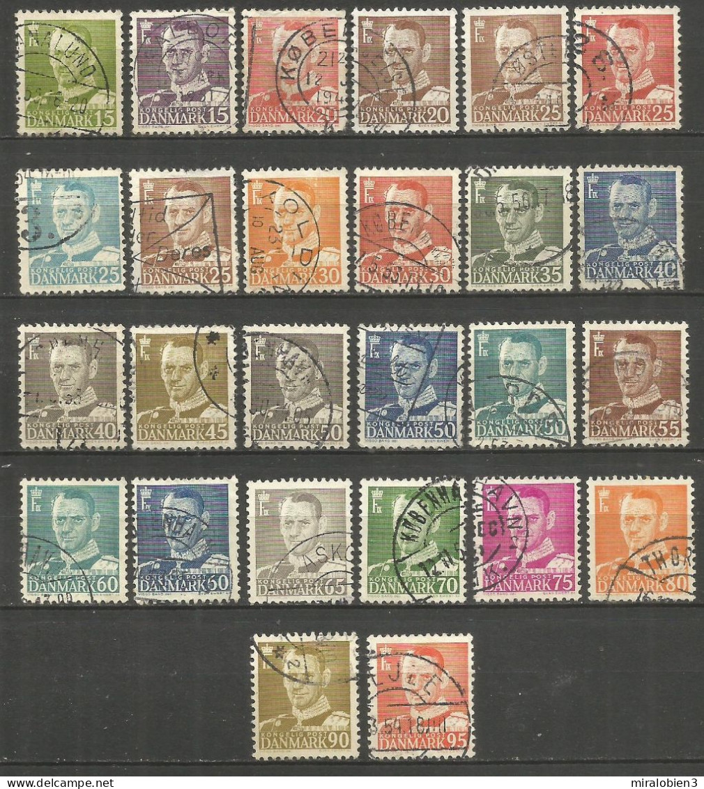 DINAMARCA YVERT NUM. 315/331C SERIE COMPLETA USADA - Used Stamps
