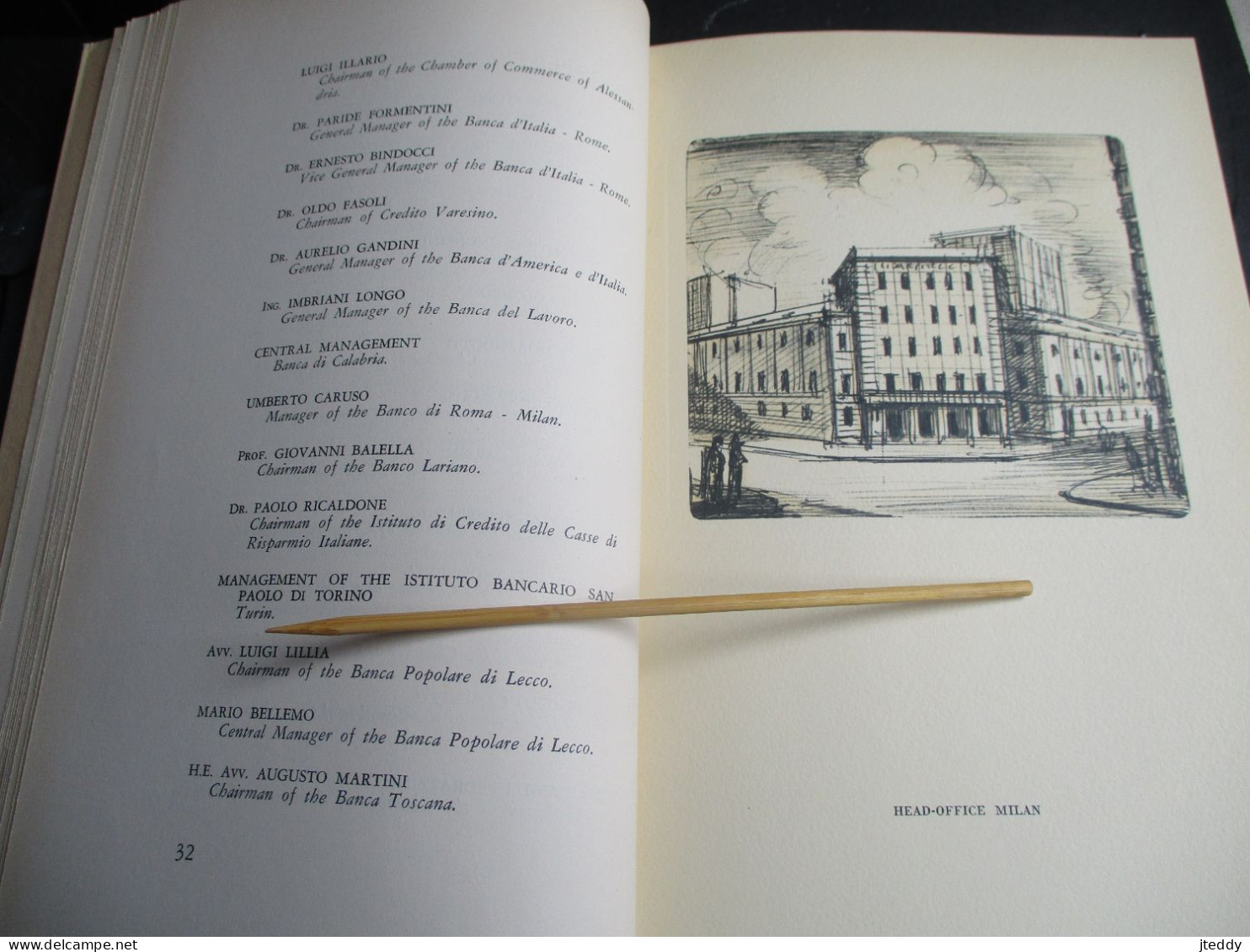 Oud Boek  1956  The  Sixtuieth  Anniversary  Of The  ANCO  AMBROSIANO  Plus Op Blanco 6 Etsen - Business