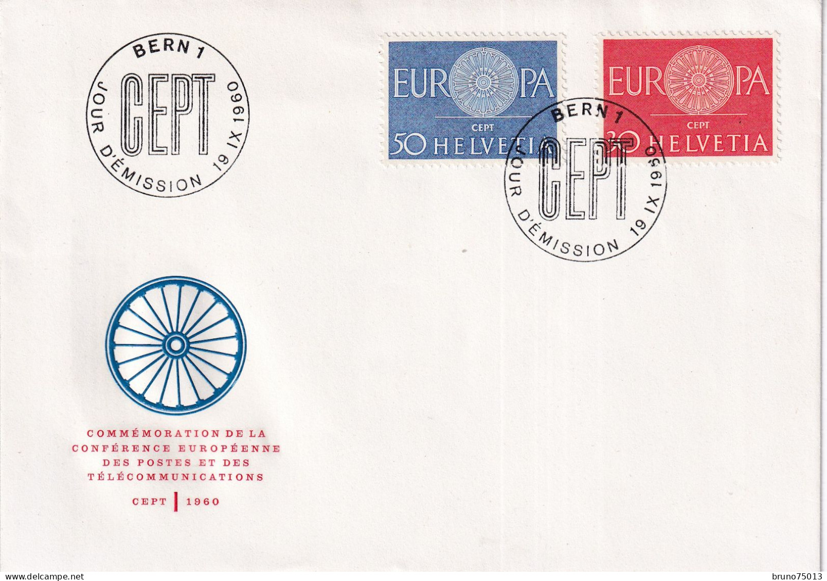 1960 FDC Suisse - 1959