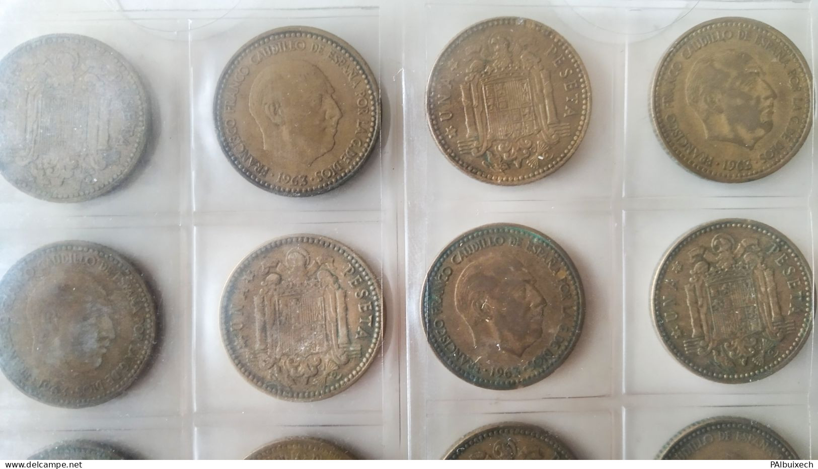 Lote De 48 Monedas De 1 Peseta 1963 *65 - 1 Peseta