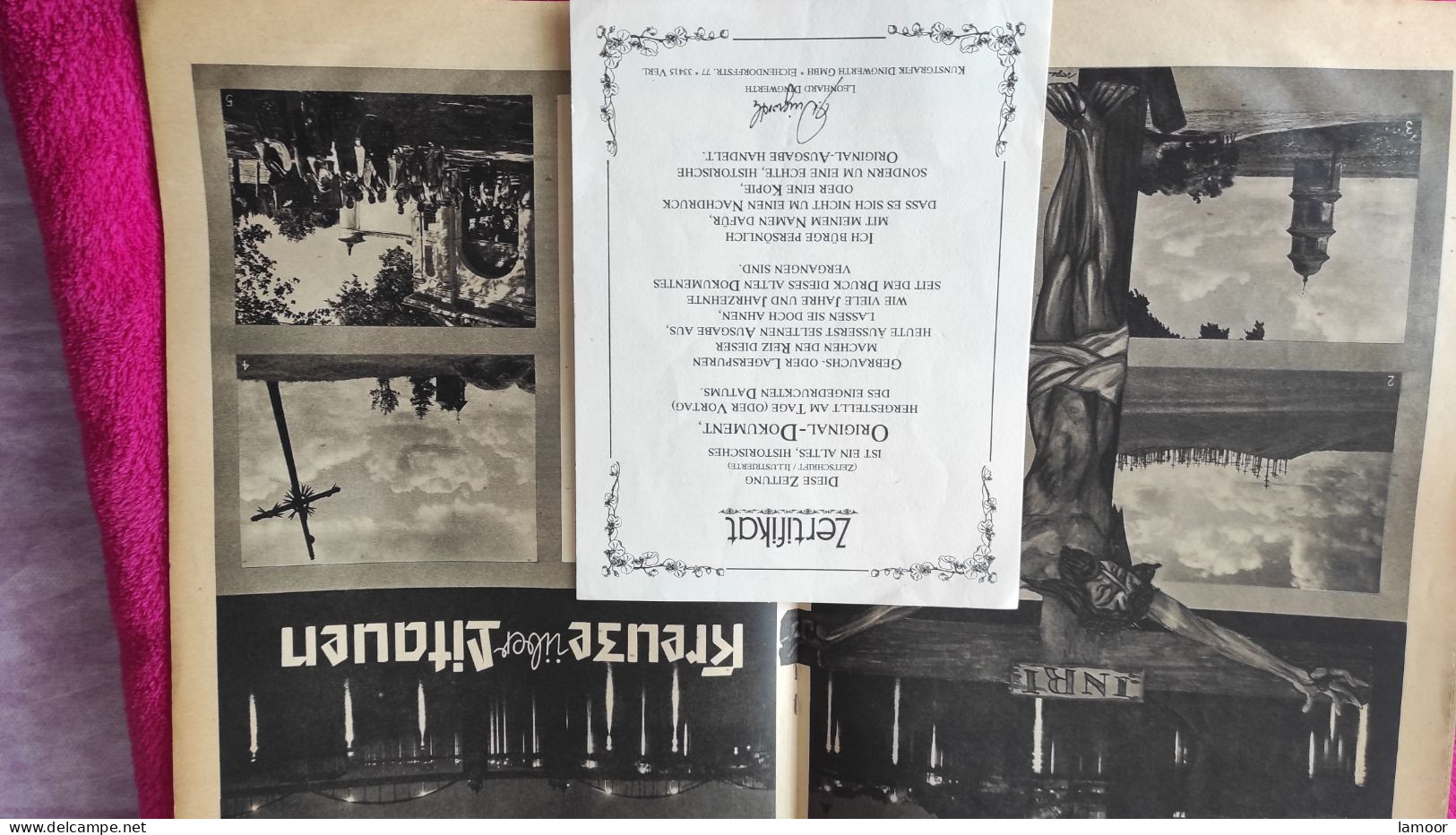 2 WK Zeitung über Litauen Viele Nazi Foto   100 % Original - Sonstige & Ohne Zuordnung