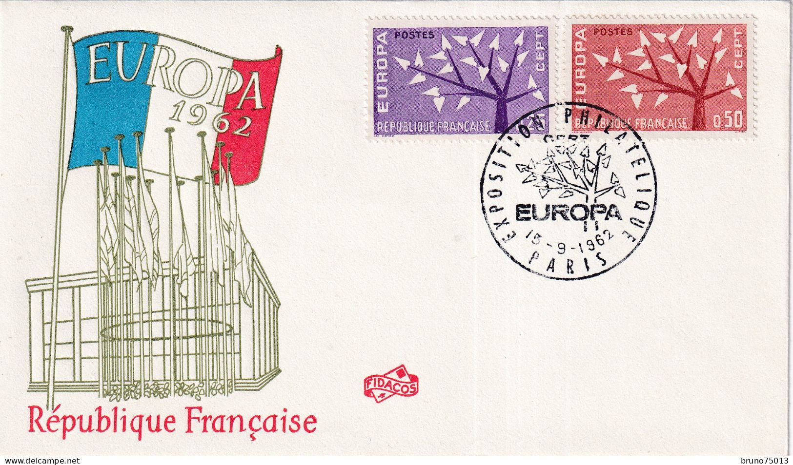 1962 FDC France - 1962