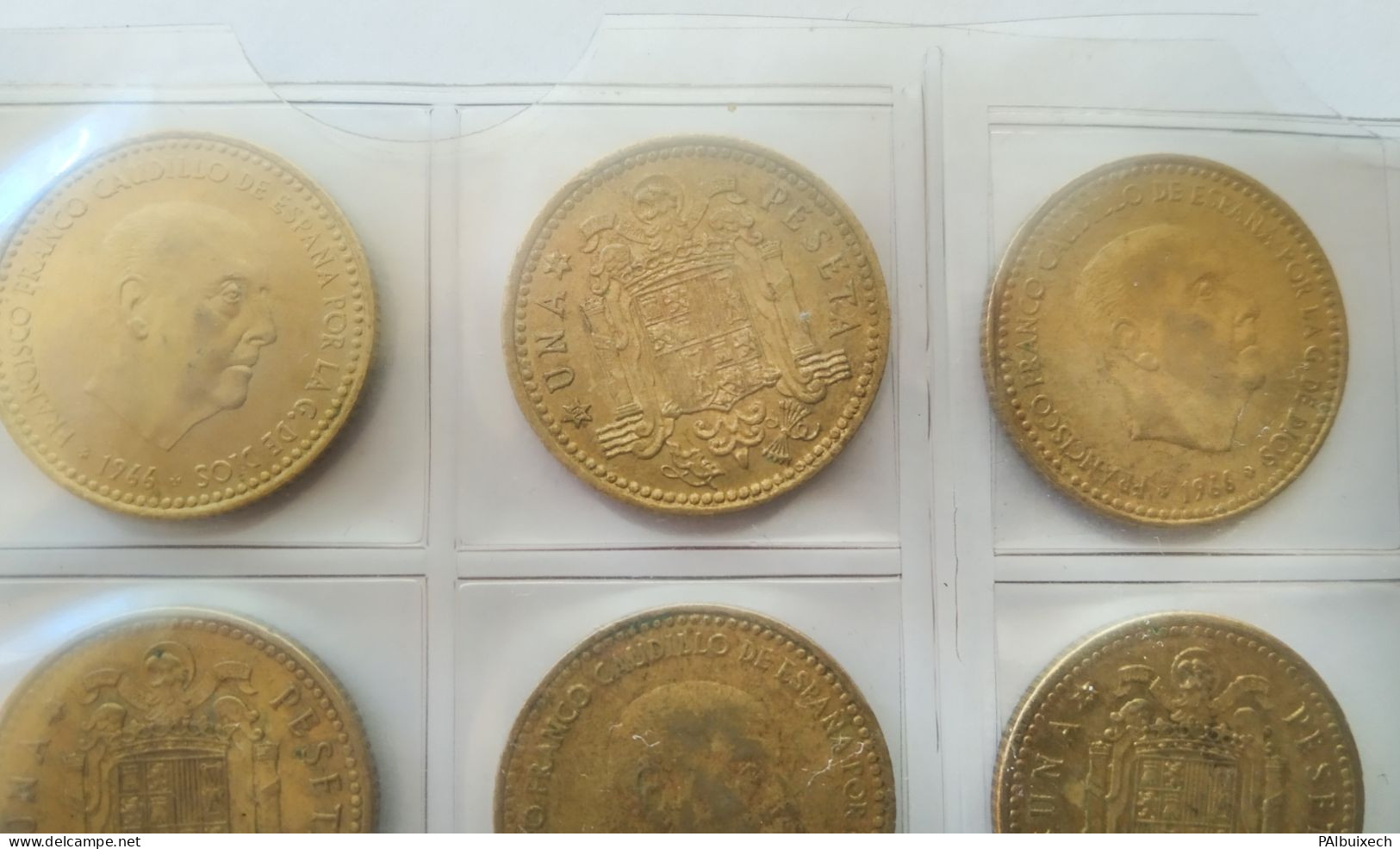 Lote De 48 Monedas De 1 Peseta 1966 *74 - 1 Peseta