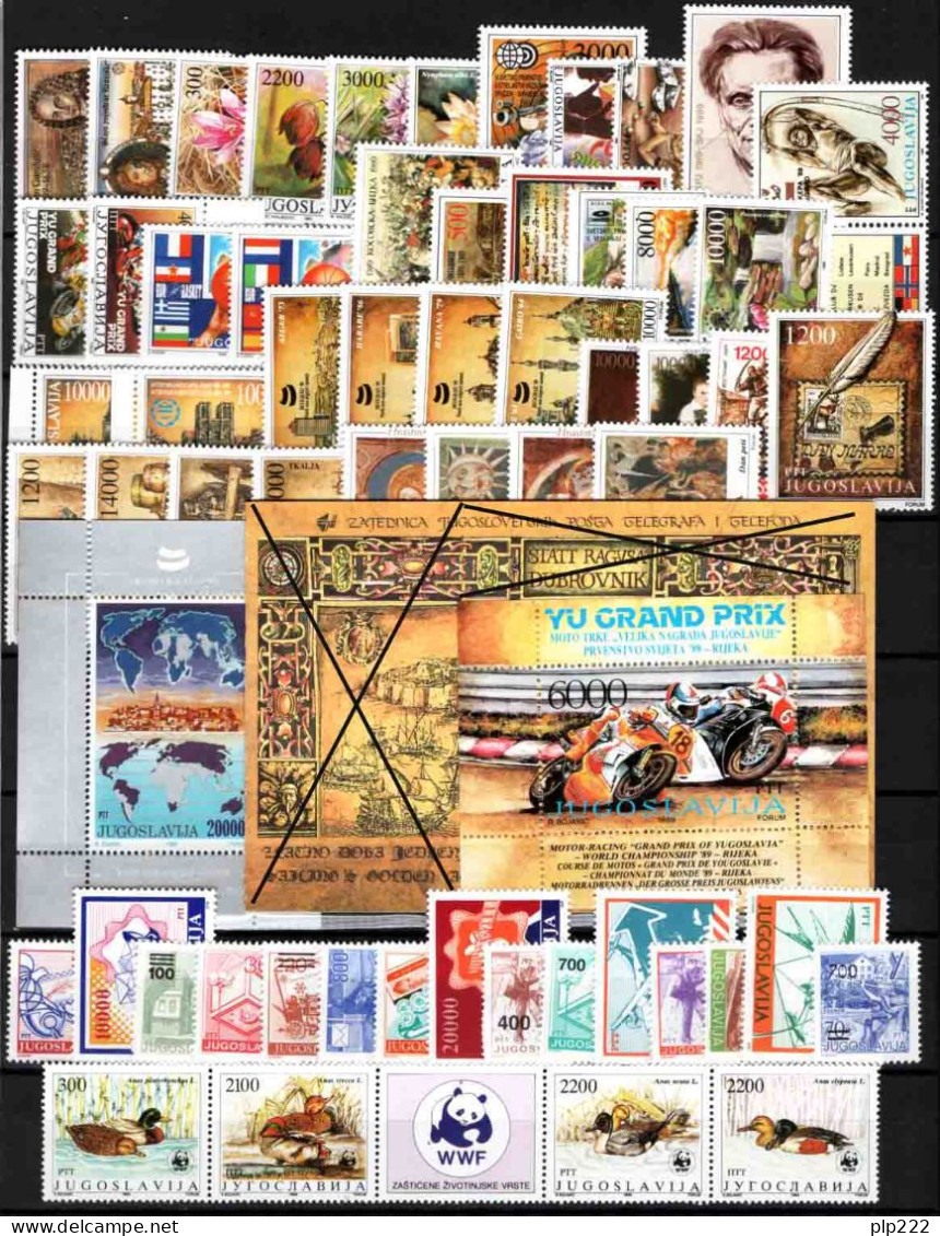 Jugoslavia 1989 Annata Quasi  Completa / Almost Complete Year Set **/MNH VF/F - Full Years