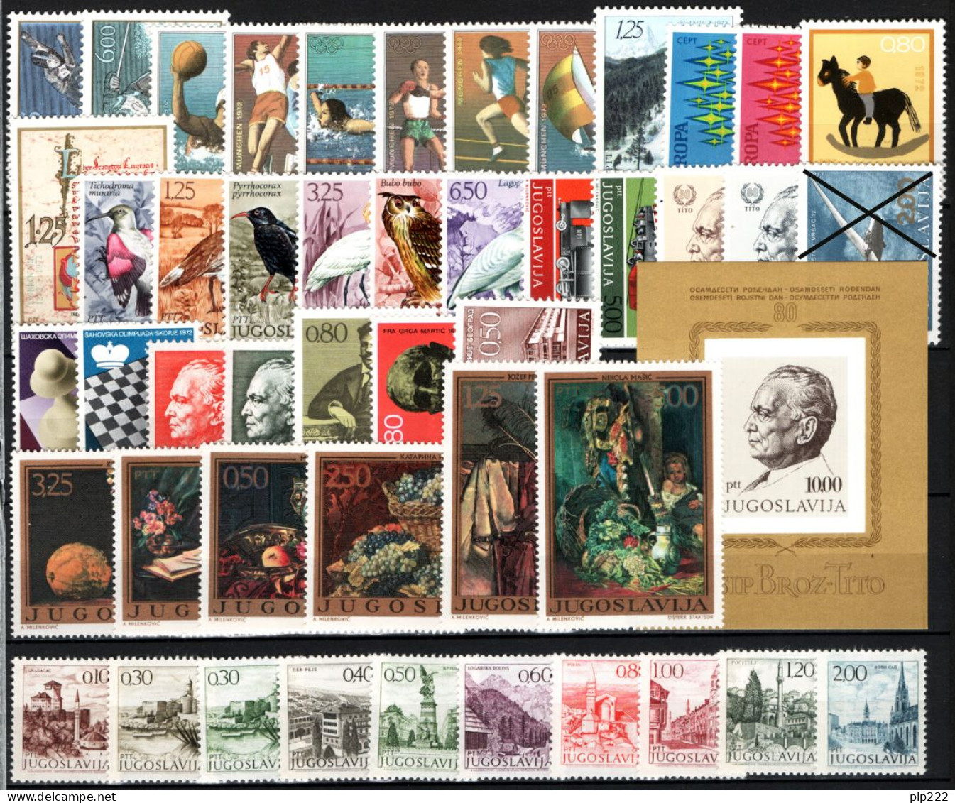 Jugoslavia 1972 Annata Quasi Completa / Almost Complete Year Set **/MNH VF - Années Complètes