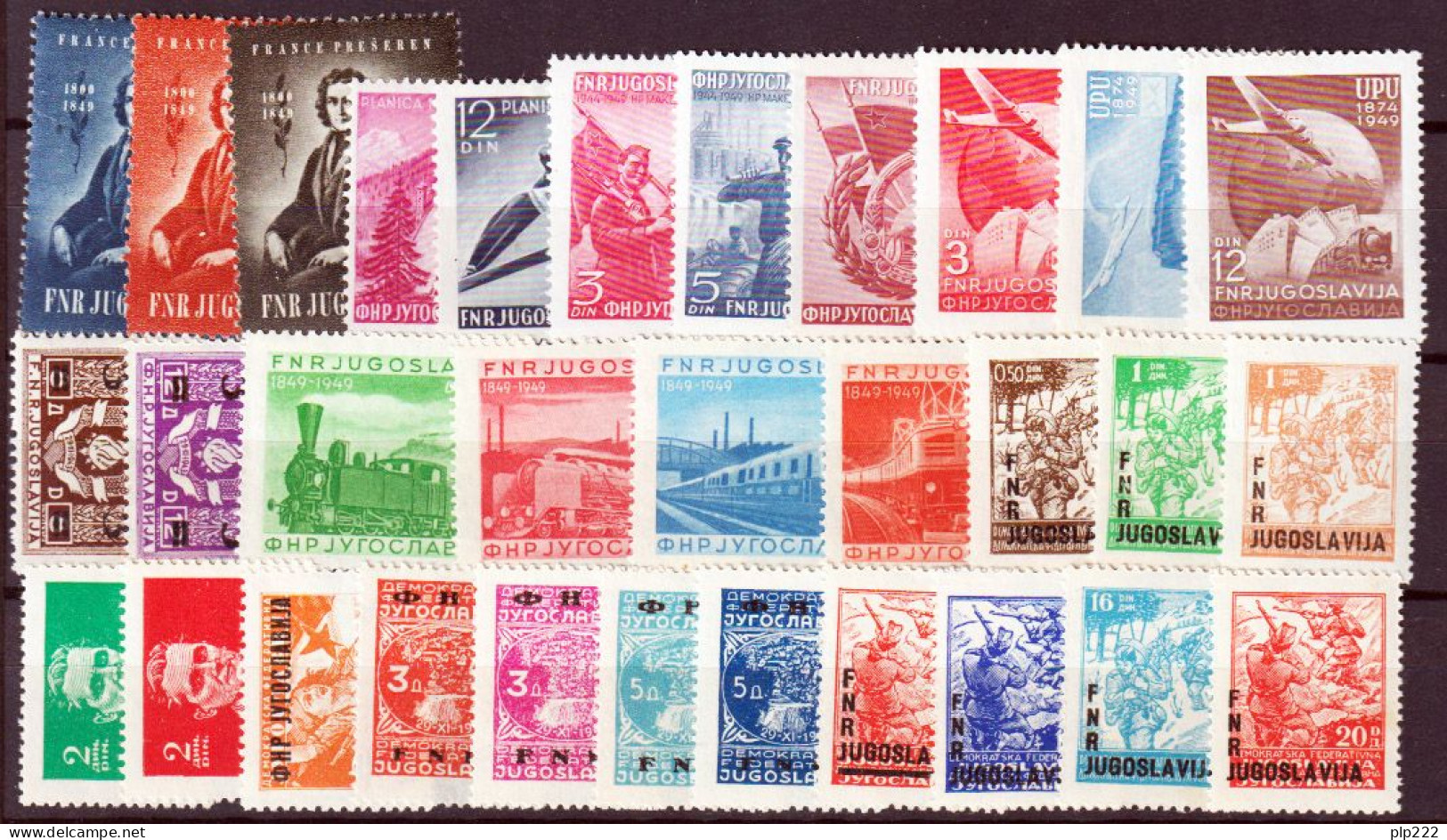 Jugoslavia 1949 Annata Avanzata / Advanced Year Set **/MNH VF/F - Full Years