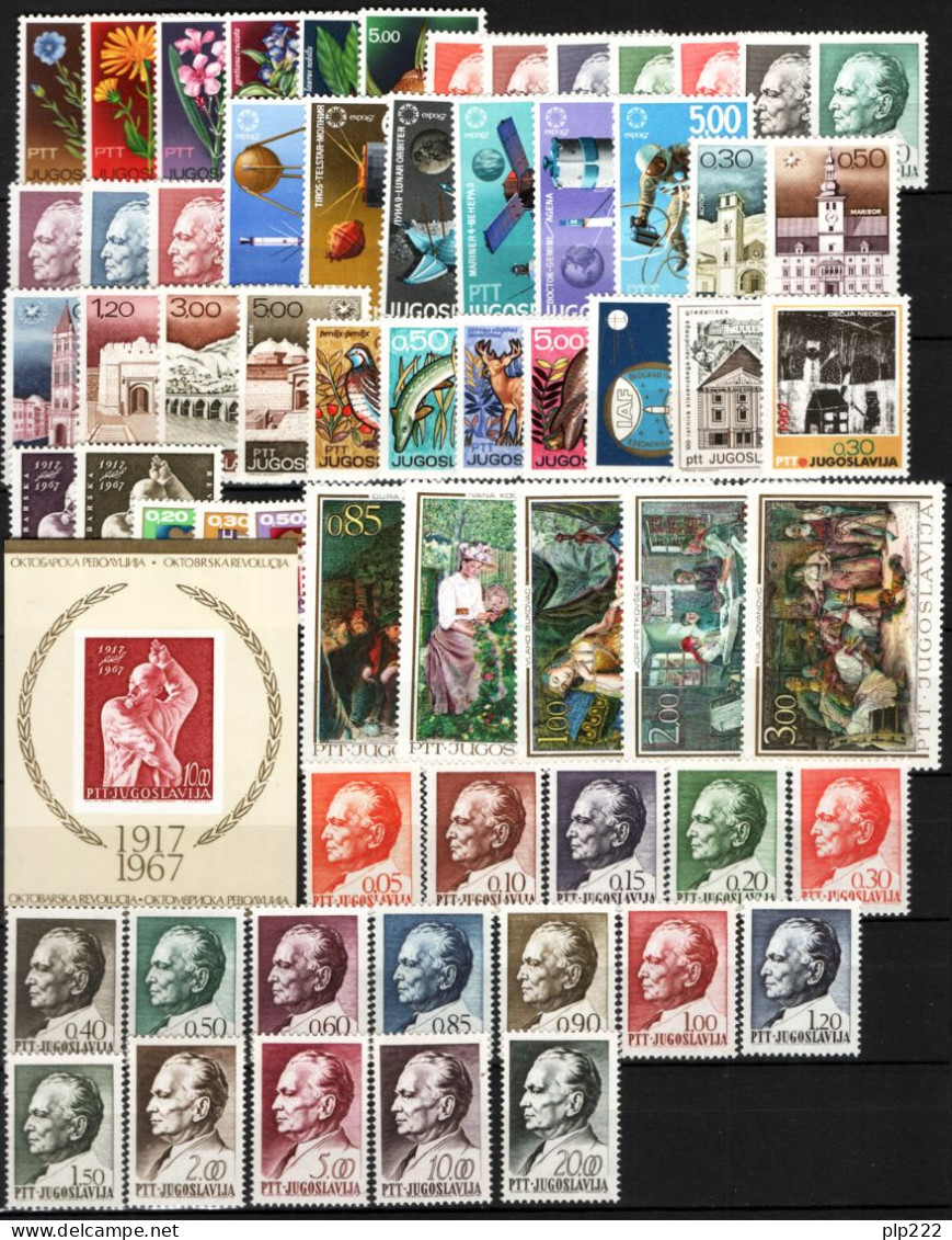 Jugoslavia 1967 Annata Completa / Complete Year Set **/MNH VF - Années Complètes