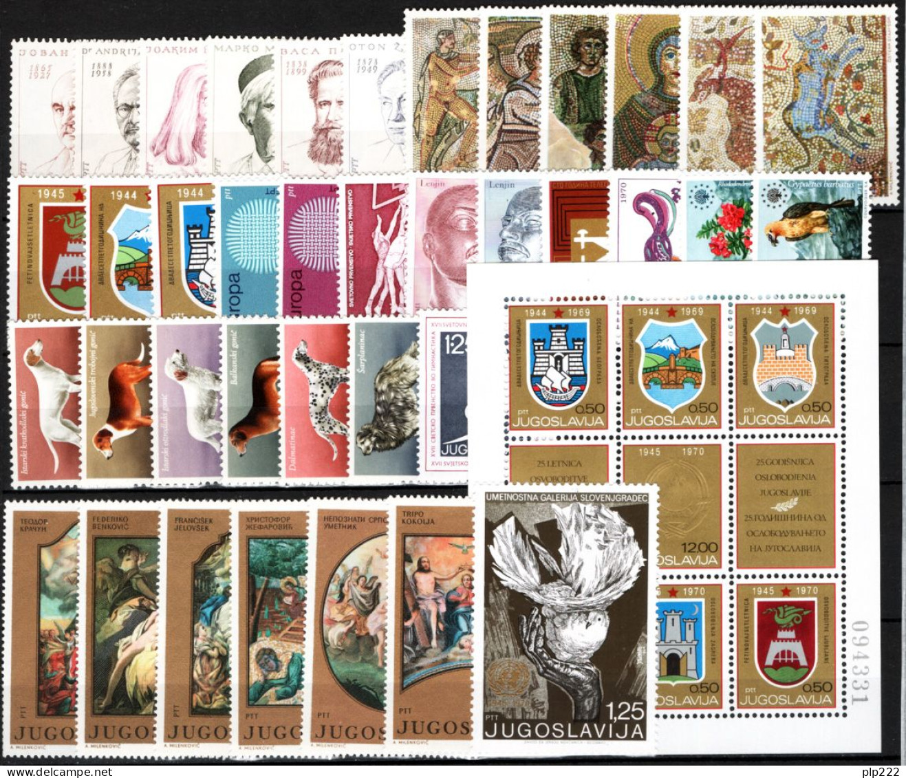 Jugoslavia 1970 Annata Completa / Complete Year Set **/MNH VF - Full Years