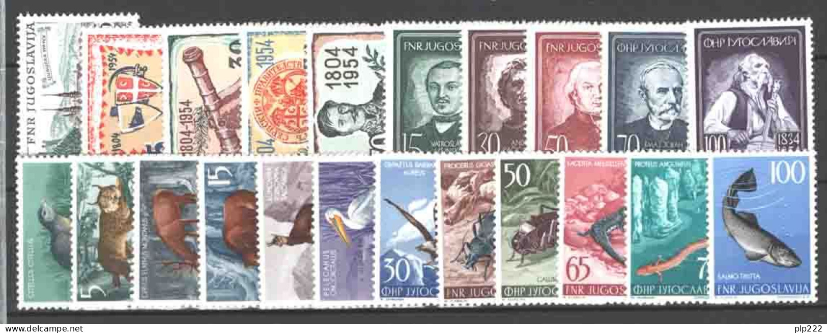 Jugoslavia 1954 Annata Completa / Complete Year Set **/MNH VF/F - Años Completos