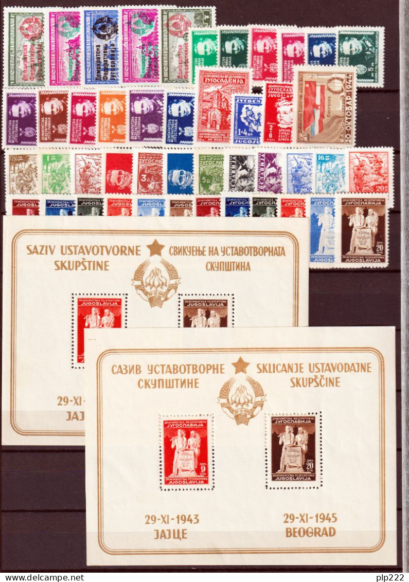 Jugoslavia 1945 Annata Completa / Complete Year Set **/MNH VF/F - Volledig Jaar