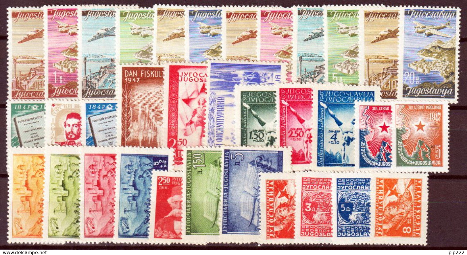 Jugoslavia 1947 Annata Completa / Complete Year Set **/MNH VF/F - Full Years