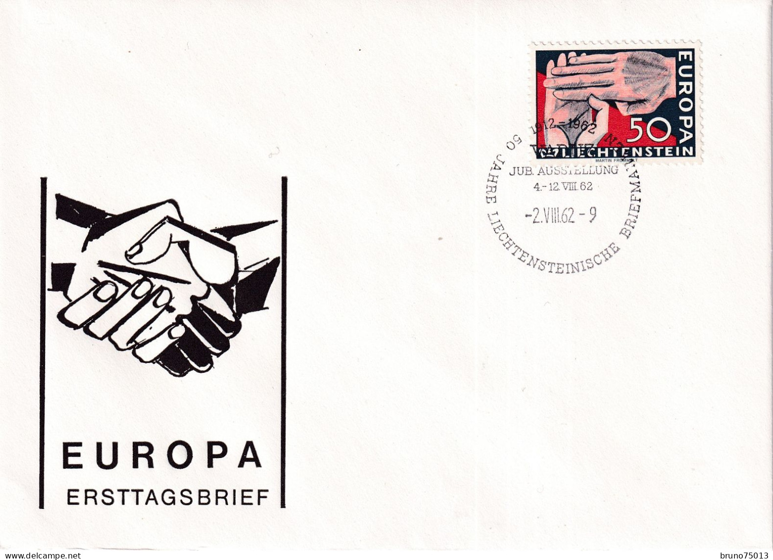 1962 FDC Liechtenstein - 1962