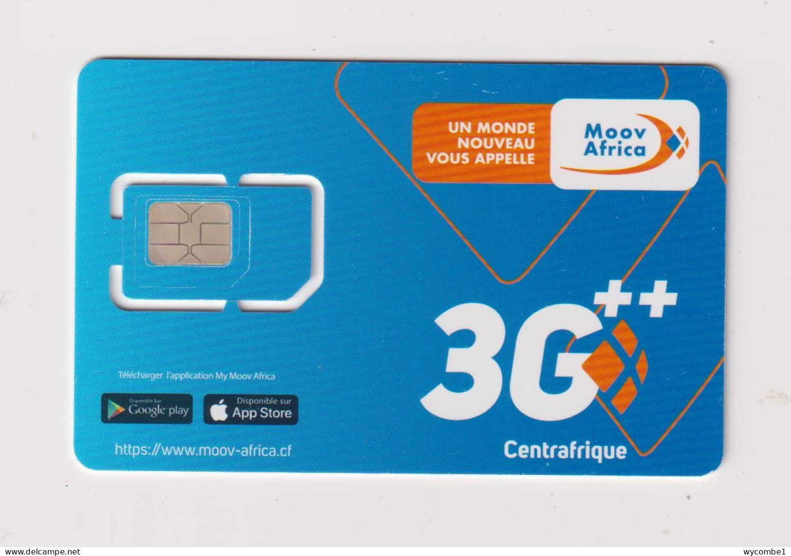 CENTRAL AFRICAN REPUBLIC -  Moov 3G Unused Chip SIM Phonecard - Repubblica Centroafricana