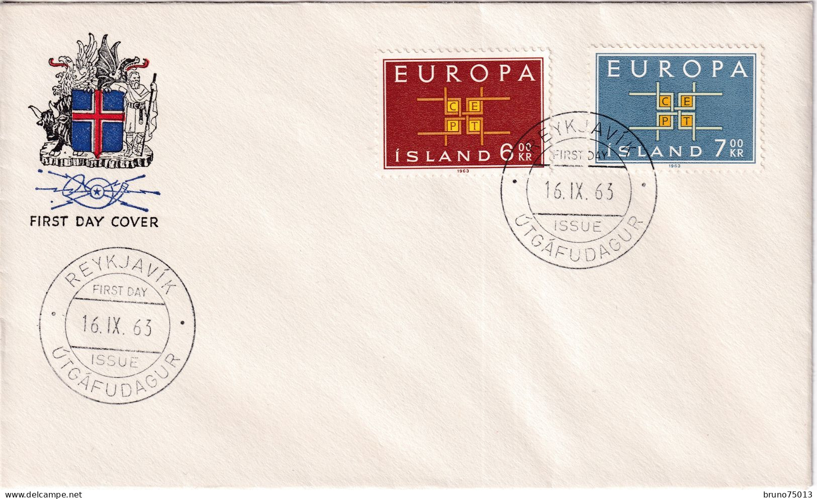 1963 FDC Islande - 1963