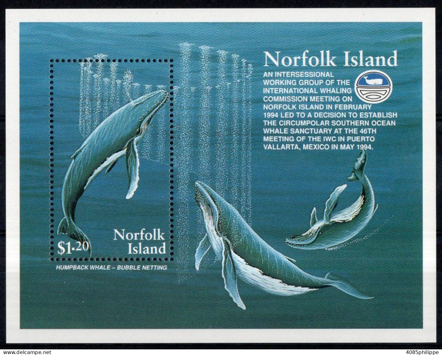 NORFOLK  Bloc Feuillet N°15** Neuf Sans Charnières TB Cote : 5€50 - Norfolk Island