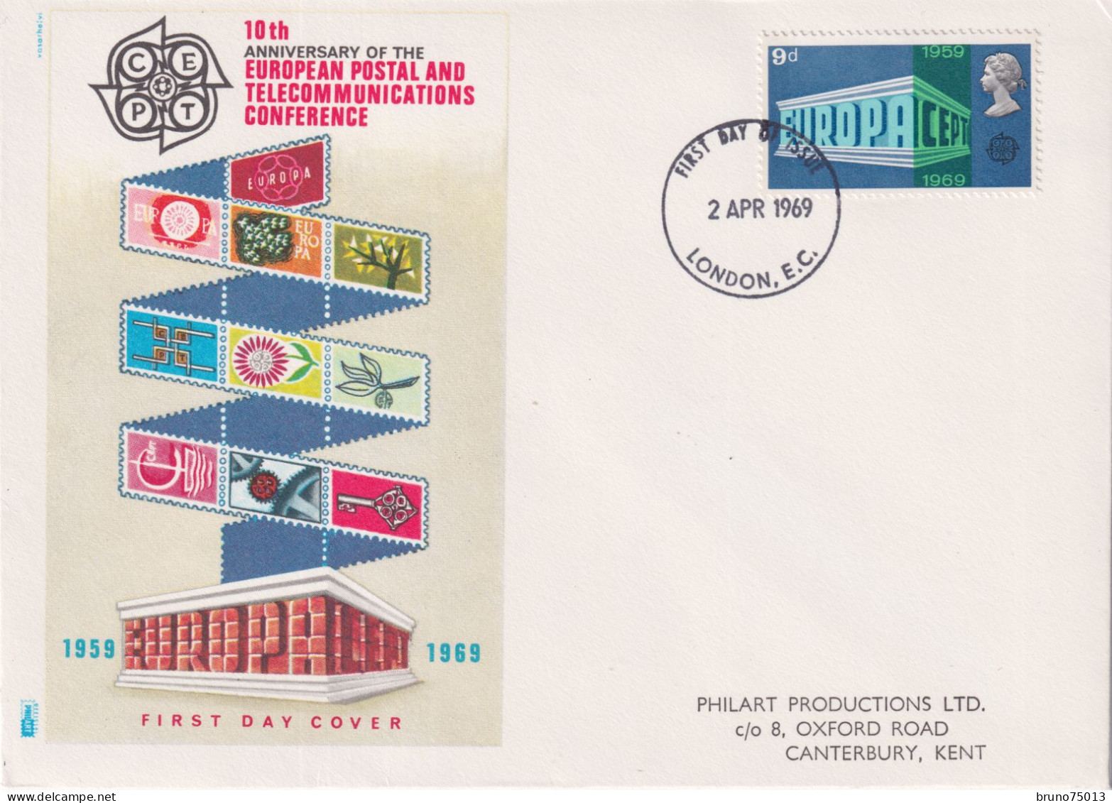 1969 FDC Grande Bretagne - 1969