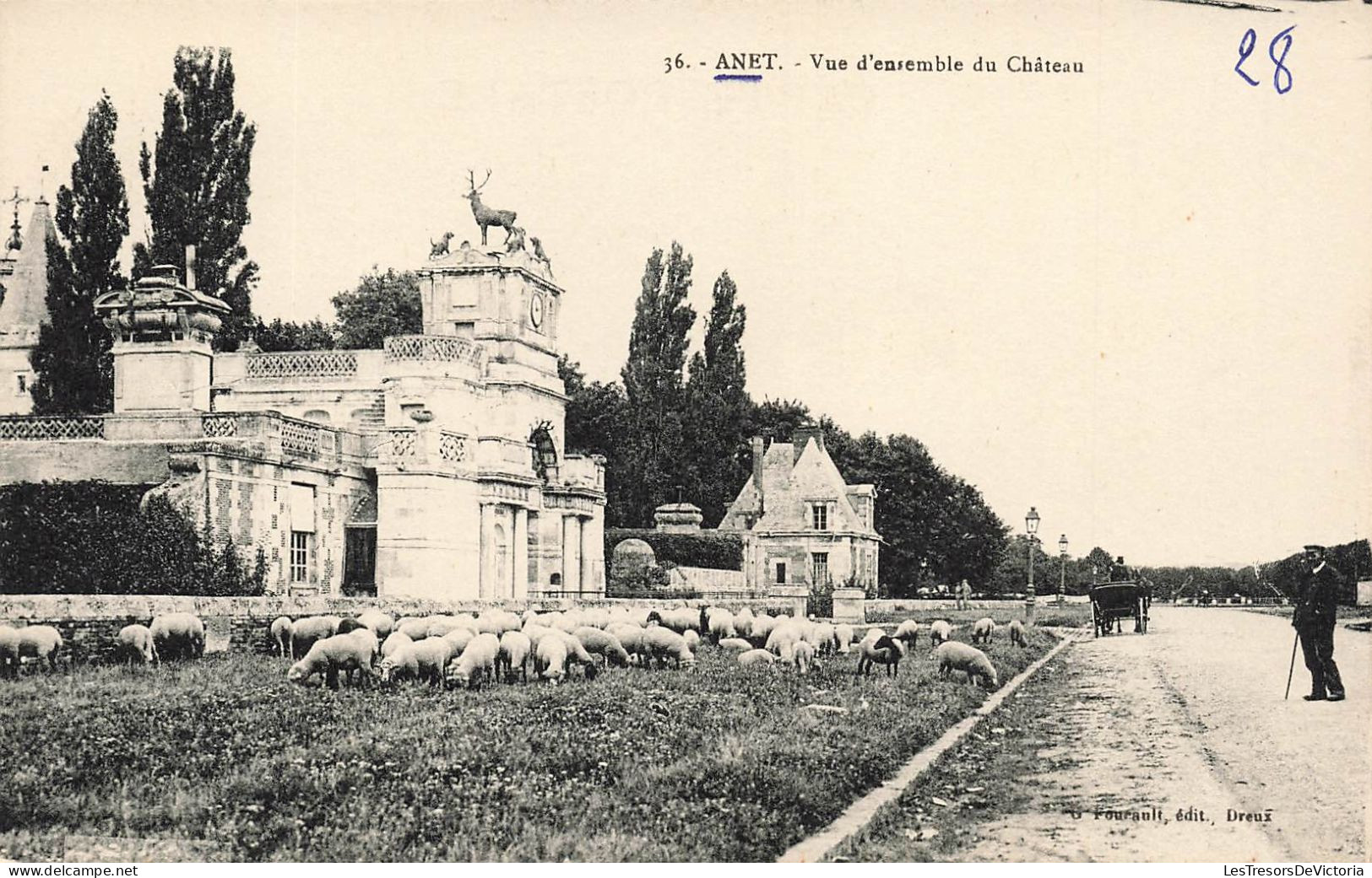FRANCE - Anet - Vue D'ensemble Du Château - Vue Panoramique Du Château - Carte Postale Ancienne - Anet