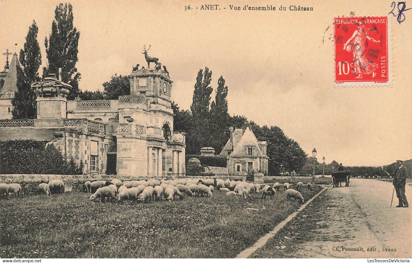 FRANCE - Anet - Vue D'ensemble Du Château - Vue Prise En Face Du Château - Carte Postale Ancienne - Anet