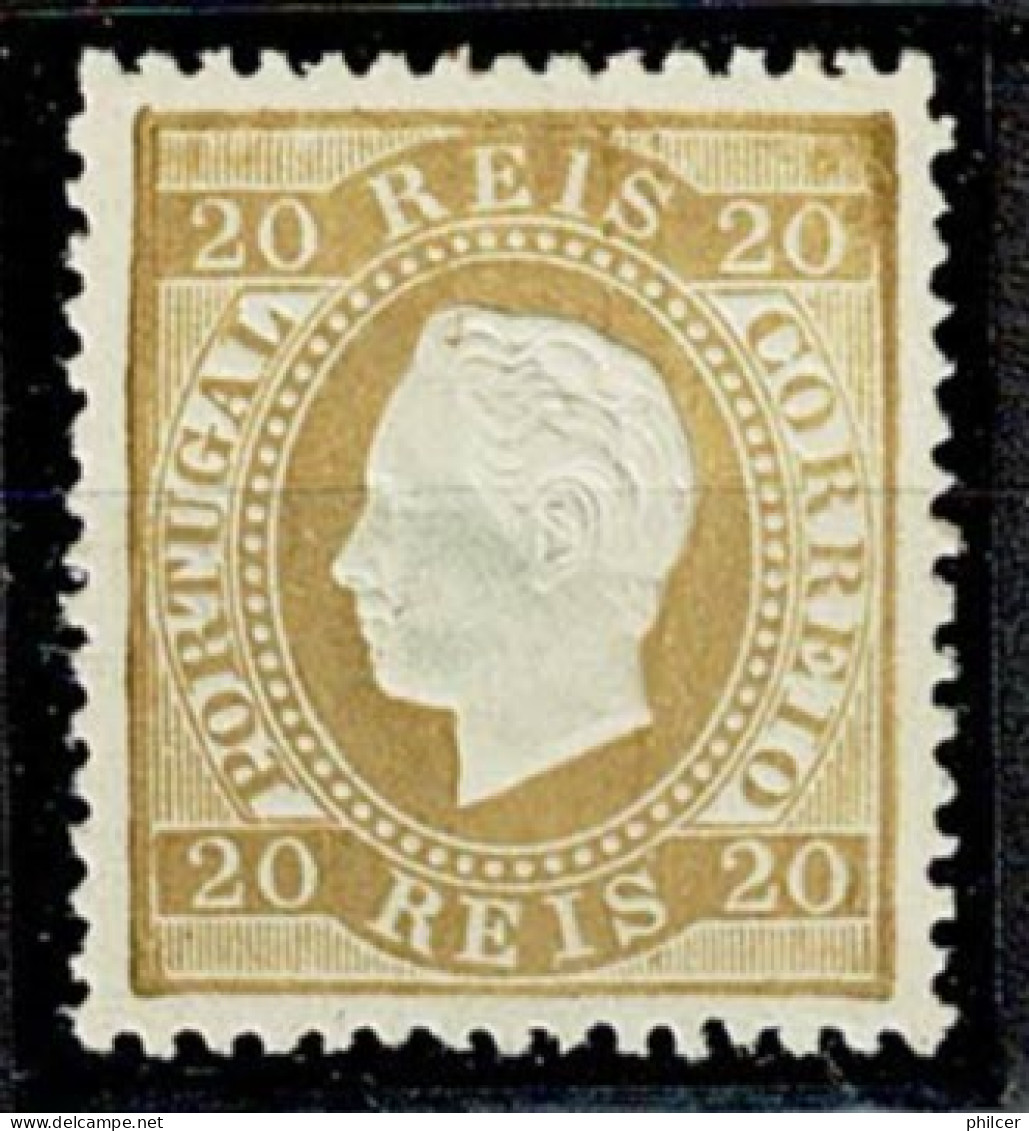 Portugal, 1870/6, # 39 Dent. 12 1/2, Tipo I, MH - Nuovi