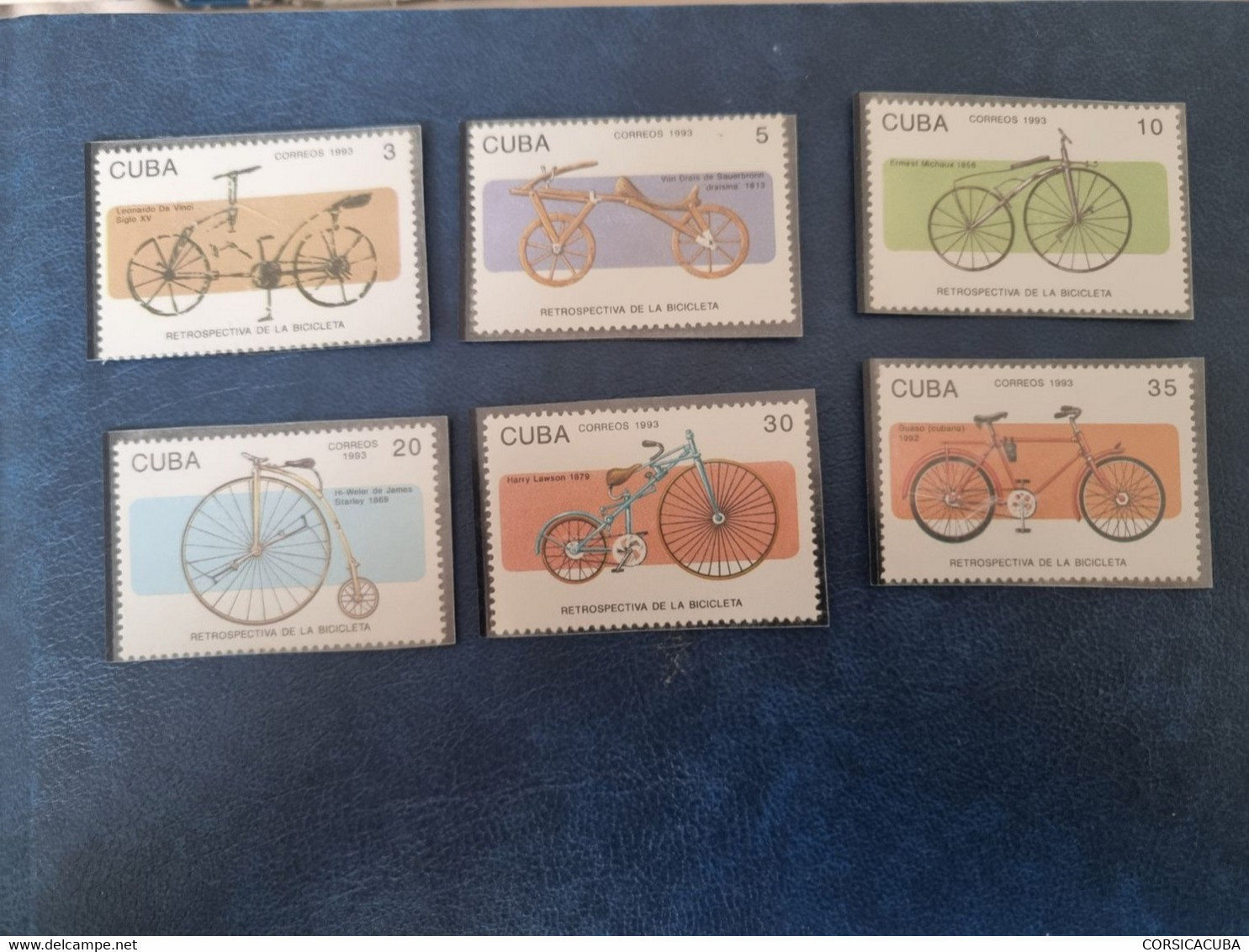 CUBA  NEUF  1993   RETROSPECTIVA  DE  LA  BICICLETA  //  PARFAIT  ETAT  //  1er  CHOIX  // - Unused Stamps