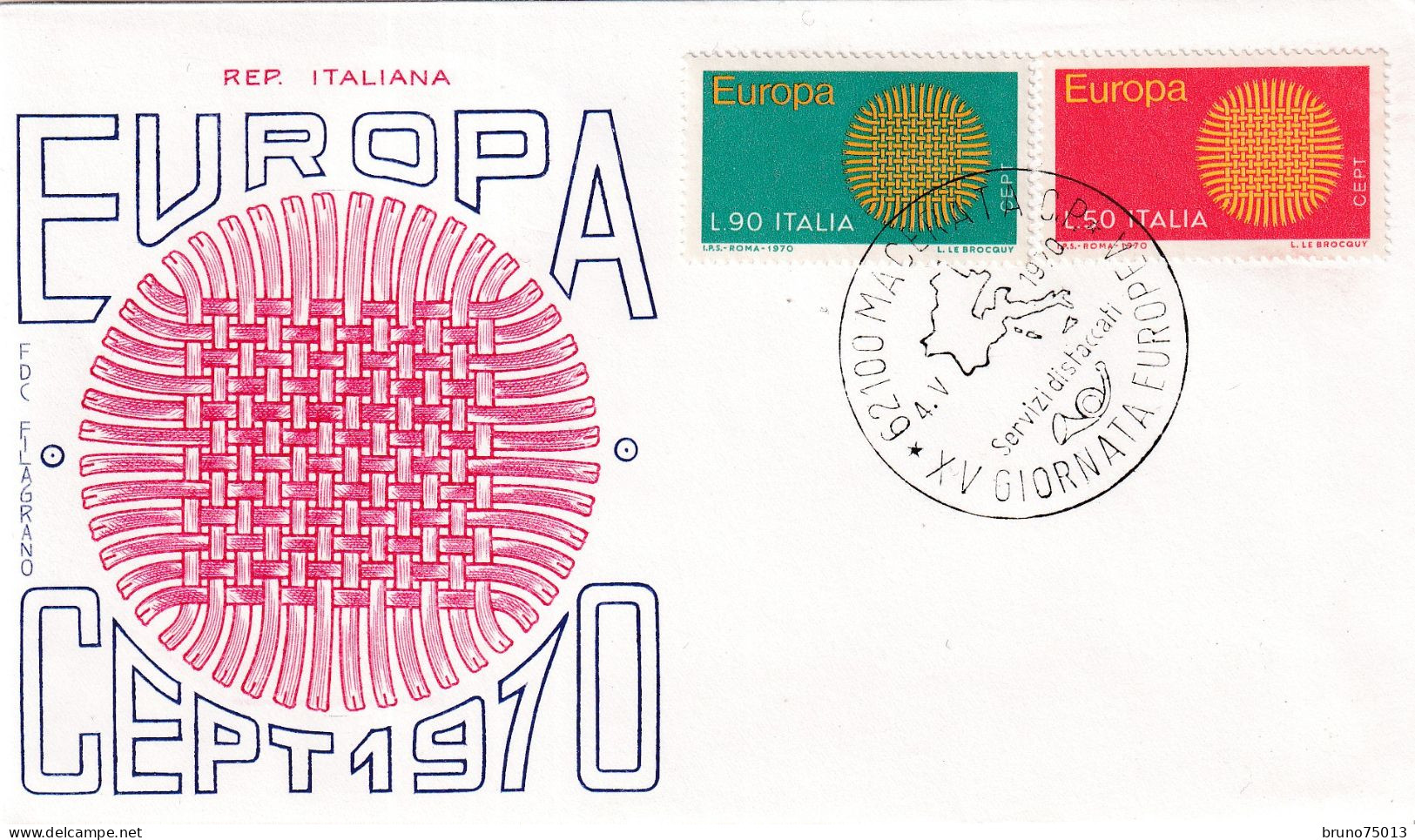 1970 FDC Italie - 1970