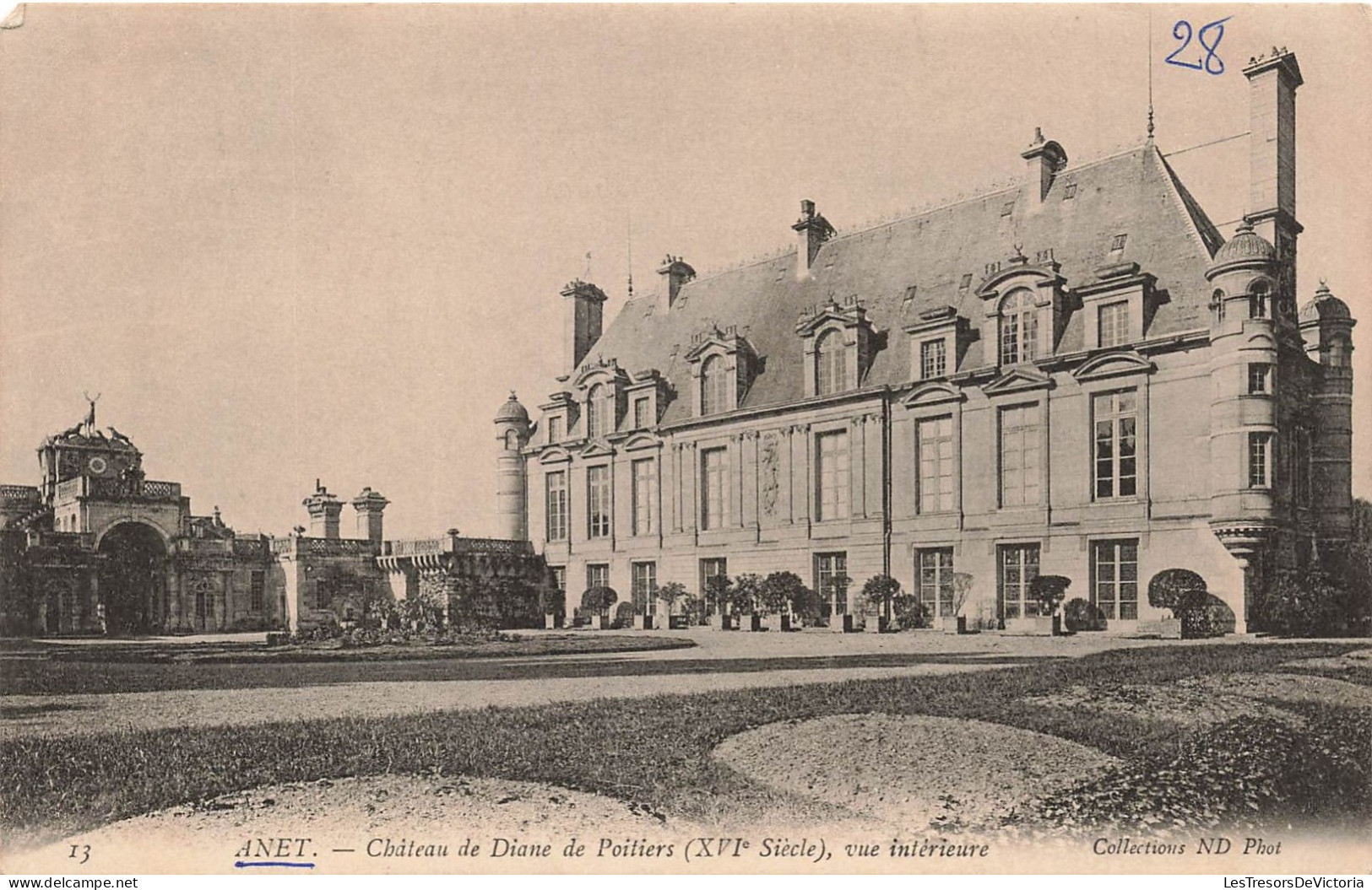 FRANCE - Anet - Vue Générale Du Château De Diane De Poitiers (XVIe Siècle) - Vue Intérieure - Carte Postale Ancienne - Anet