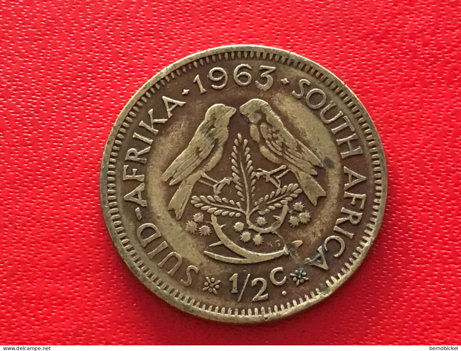 Münze Münzen Umlaufmünze Südafrika 1/2 Cent 1963 - Afrique Du Sud