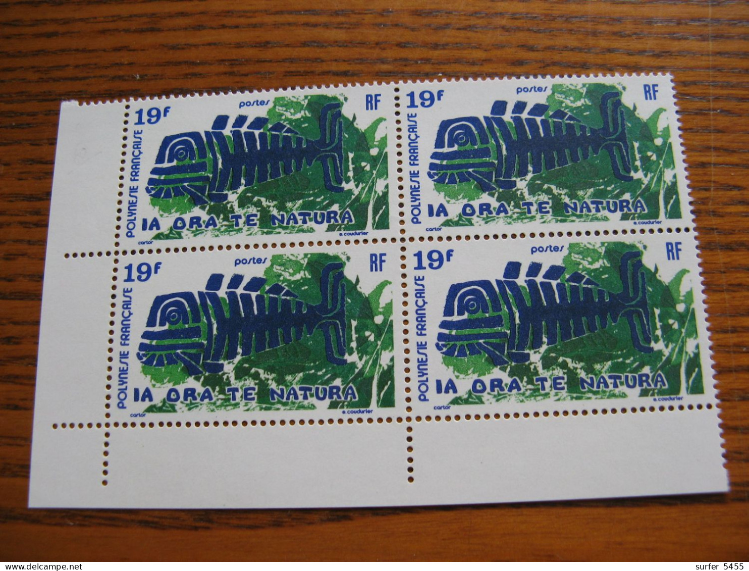 POLYNESIE YVERT POSTE ORDINAIRE N° 105 BLOC DE 4  NEUF** LUXE - MNH - COTE 52,80 E - Unused Stamps