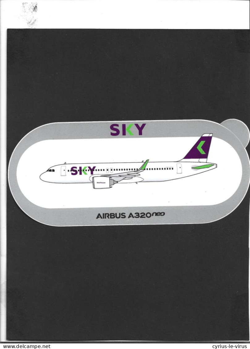 Autocollant  **Sky ** Airbus A320 NEO  ** - Aufkleber