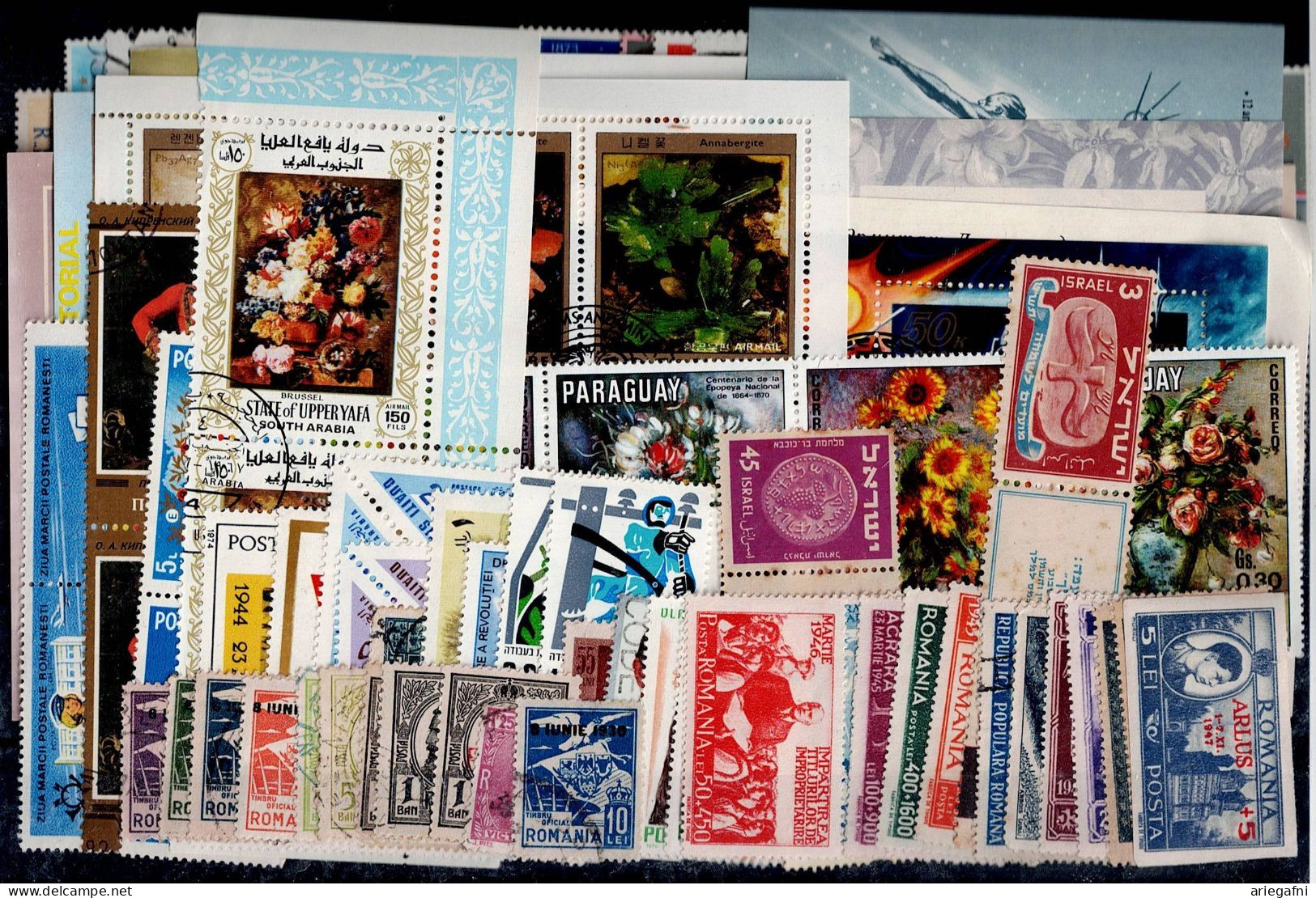 LOT OF 200 STAMPS MINT+USED+ 16 BLOCKS MI-70 EURO VF!! - Collections (sans Albums)