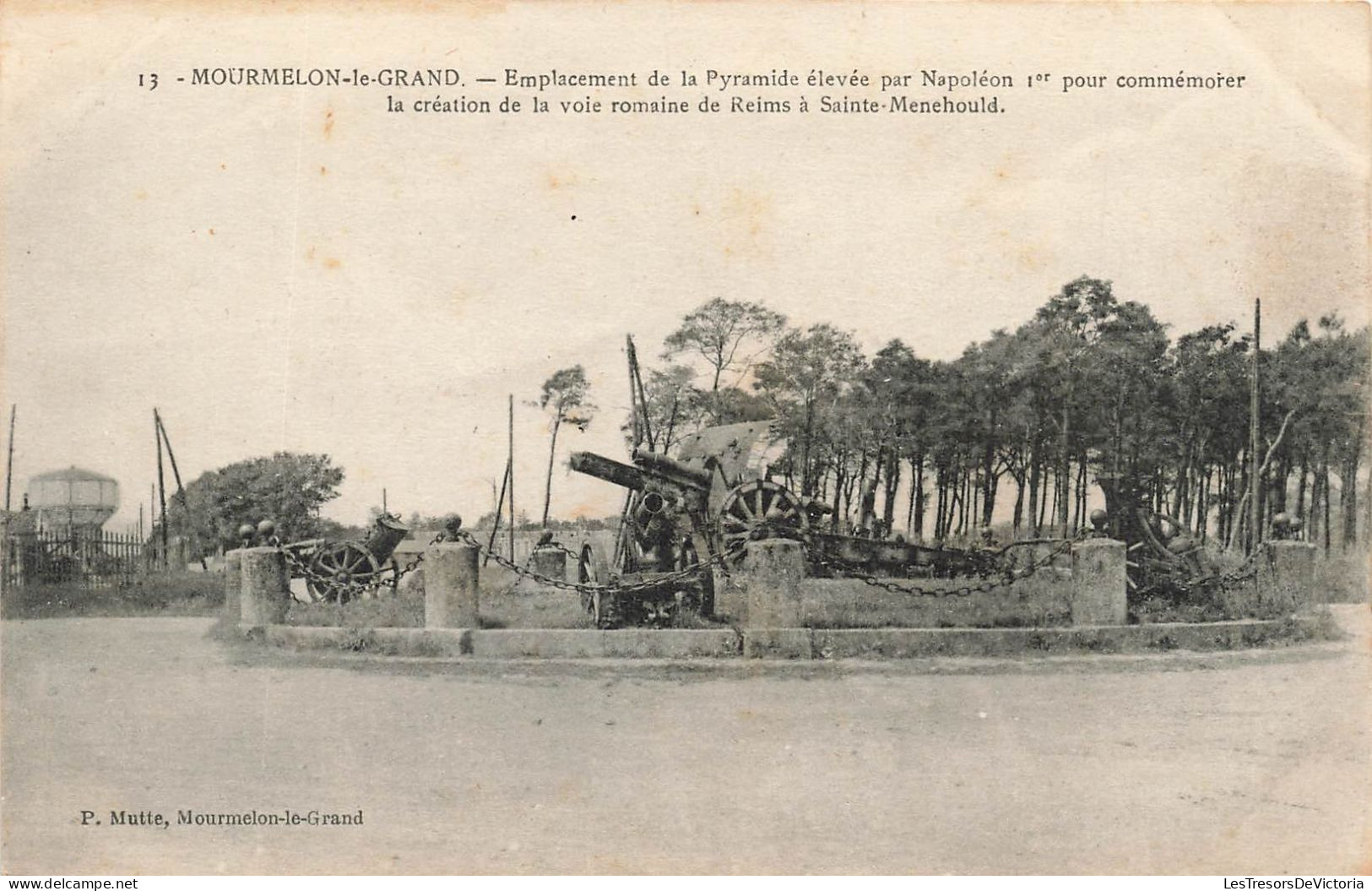 FRANCE - Mourmelon Le Grand - Emplacement De La Pyramide élevée Par Napoléon 1er Pour Commémore - Carte Postale Ancienne - Mourmelon Le Grand