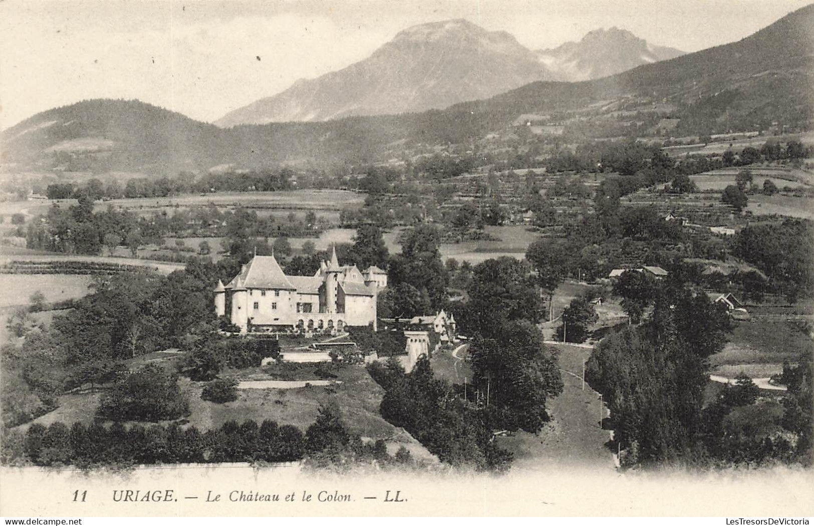 FRANCE - Uriage - Le Château Et Le Colon - Carte Postale Ancienne - Uriage