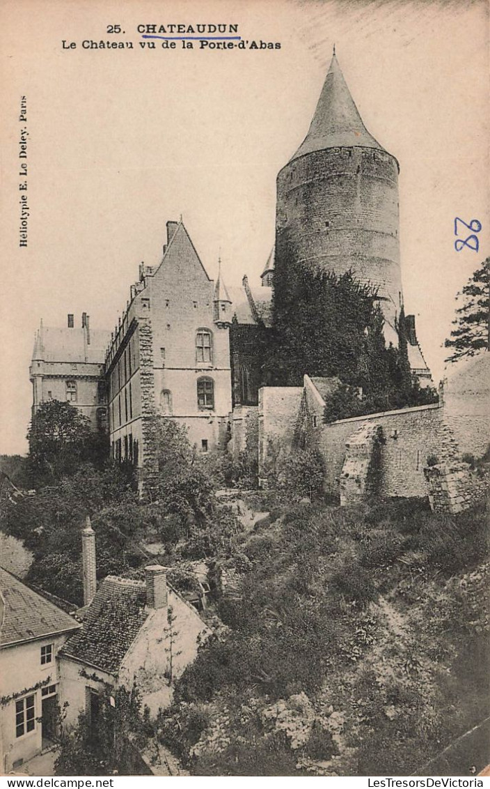 FRANCE - Châteaudun - Vue Générale - Le Château Vue De La Porte D'Abas - Carte Postale Ancienne - Chateaudun