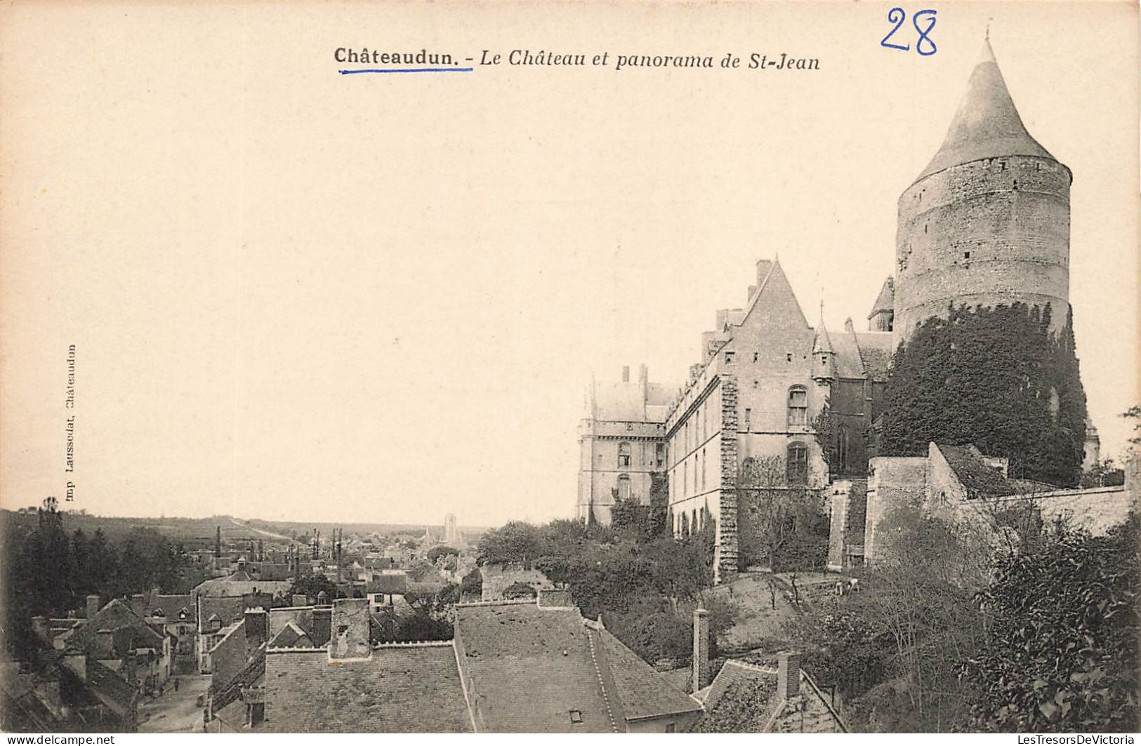 FRANCE - Châteaudun - Vue Panoramique - Le Château Et Panorama De St Jean - Carte Postale Ancienne - Chateaudun