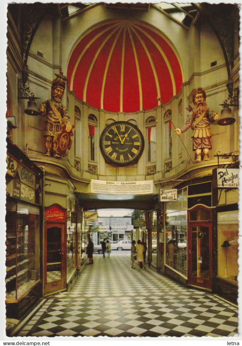 Australia VICTORIA VIC Gog & Magog Royal Arcade MELBOURNE Engelander Kruger AFK 796/87 Postcard C1960s - Melbourne