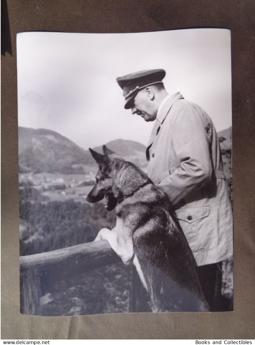 Hitler, Private Life... With German Shepherd Dog Blondi.18x24 Cm Reproduction Found In A Journalist's Archive * Ref. 031 - Oorlog, Militair