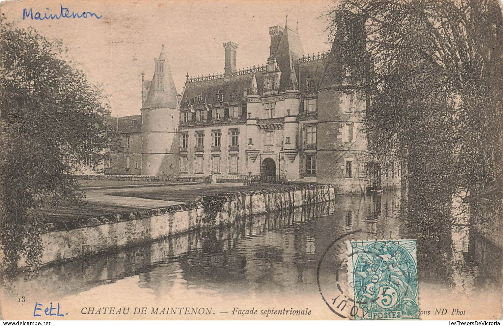 FRANCE - Château De Maintenon - Vue Générale Du Façade Septentrionale - Carte Postale Ancienne - Maintenon