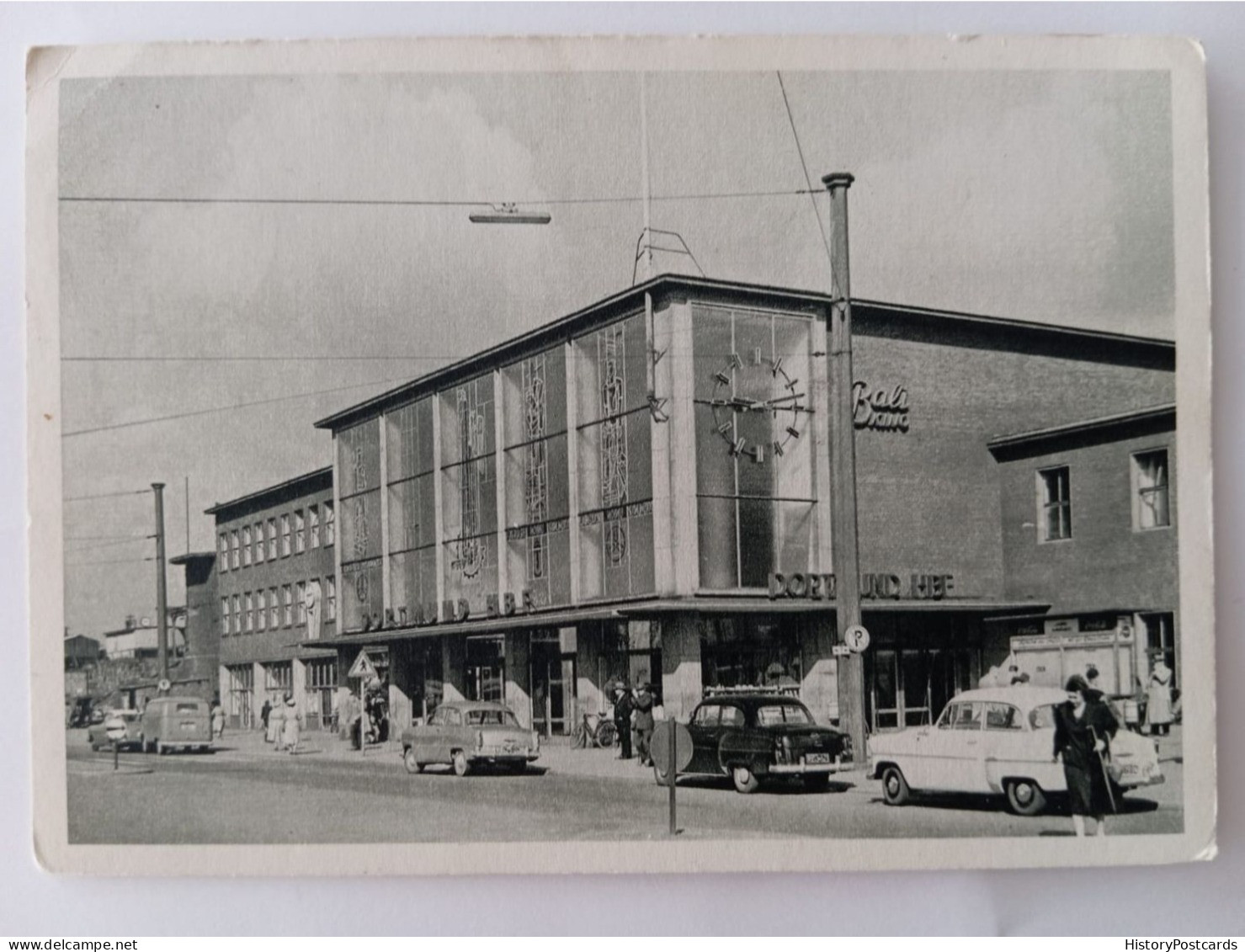 Dortmund, Hauptbahnhof, Alte Autos,1958 - Dortmund