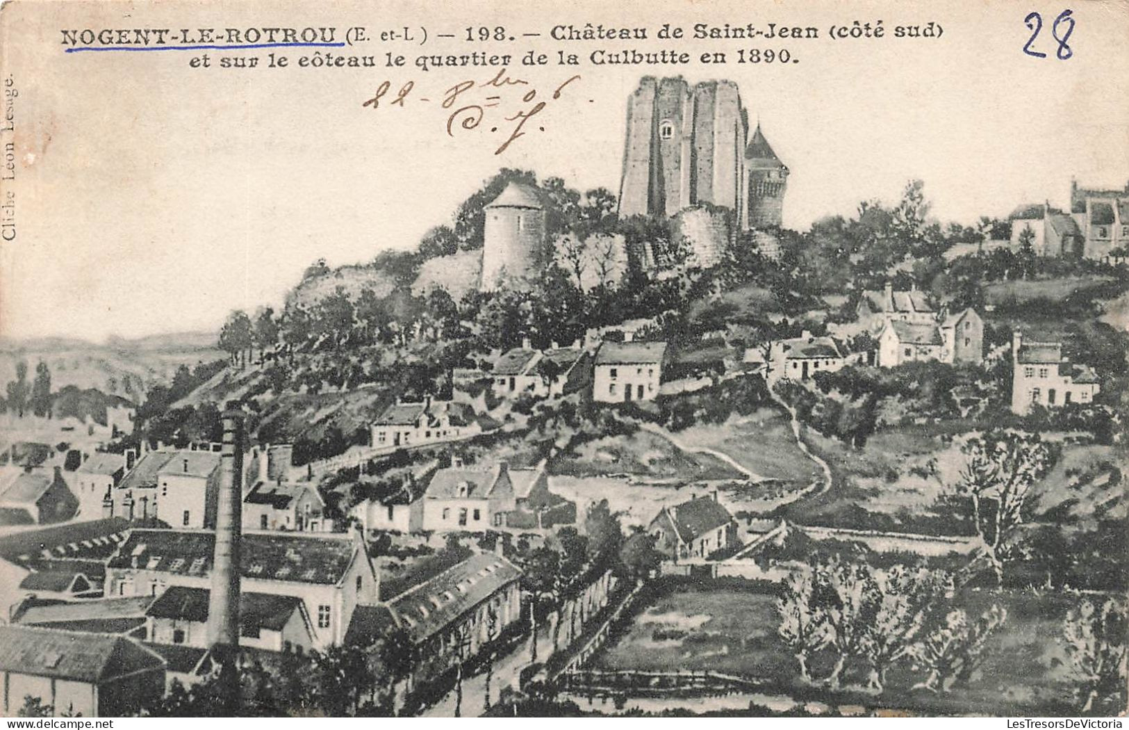 FRANCE - Nogent Le Rotrou (E Et L) - Vue Générale Du Château De Saint Jean (Côté Sud) - Carte Postale Ancienne - Nogent Le Rotrou