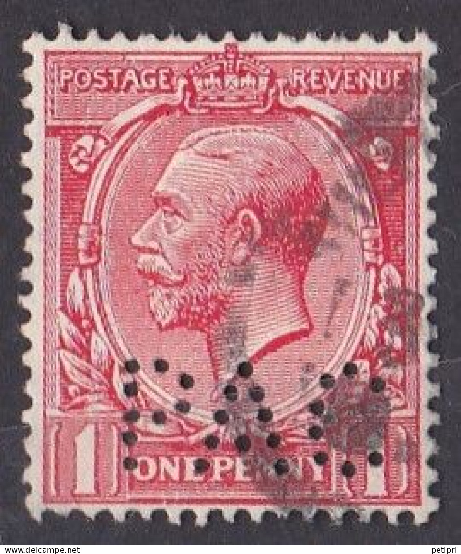 Grande Bretagne - 1911 - 1935 -  George  V  -  Y&T N °  188  Perforé  PAC - Gezähnt (perforiert)
