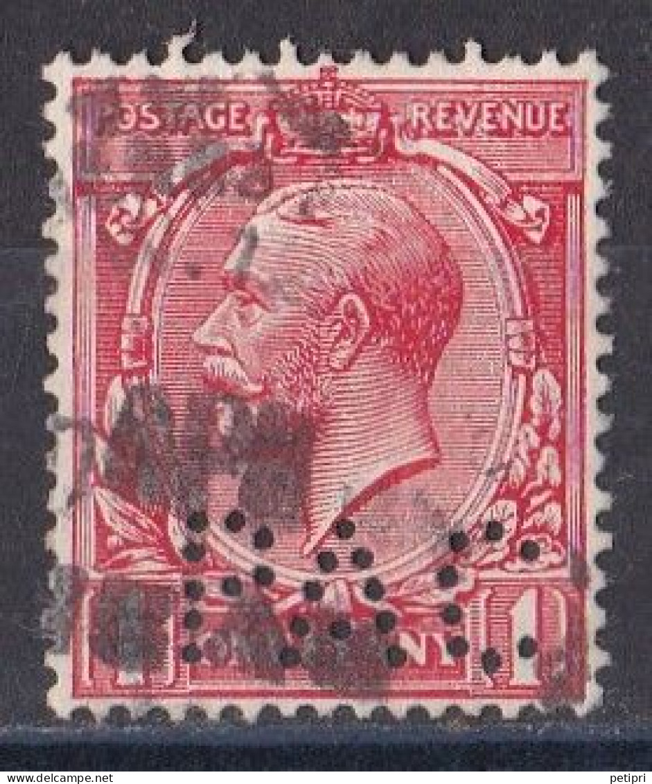 Grande Bretagne - 1911 - 1935 -  George  V  -  Y&T N °  188  Perforé  P A C - Gezähnt (perforiert)