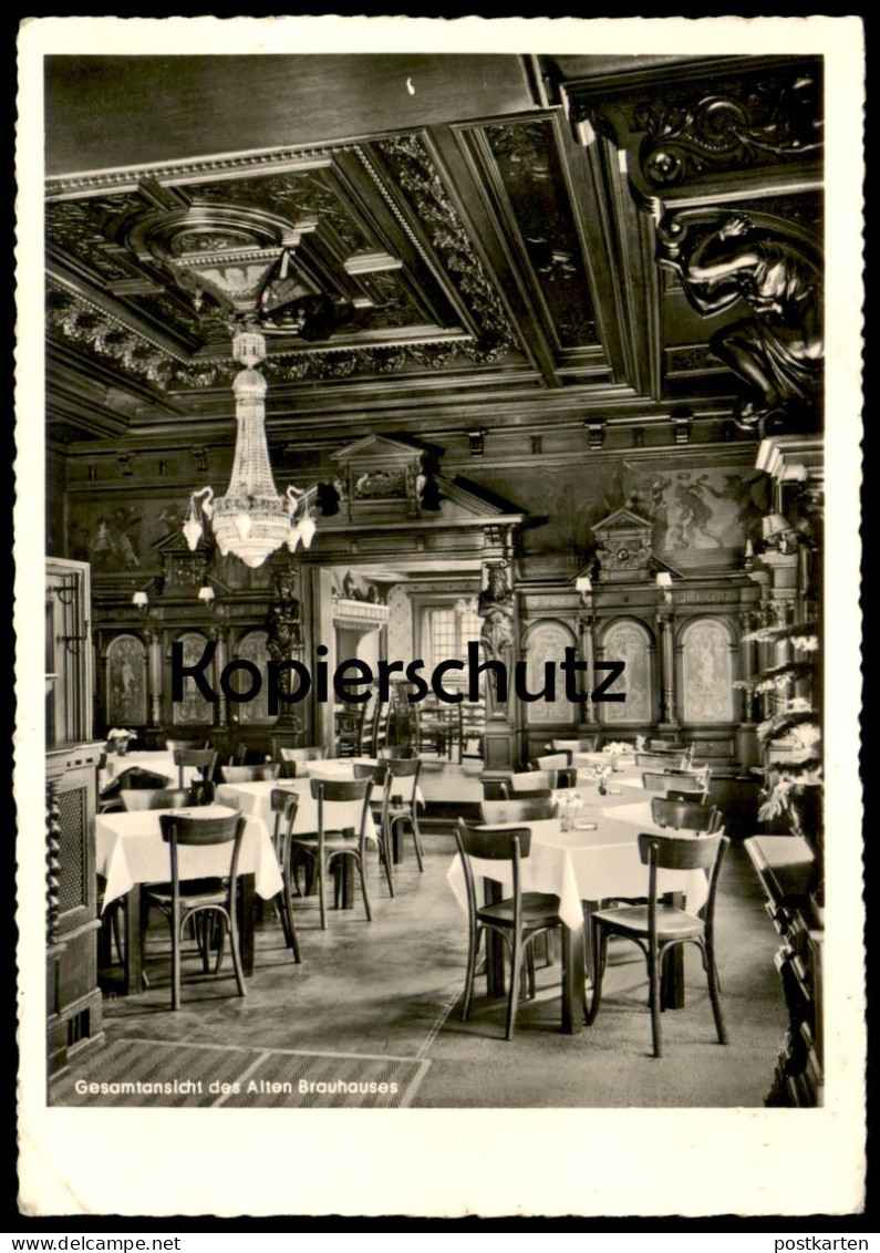 ALTE POSTKARTE UNTERBRUCH HEINSBERG ALTES BRAUHAUS GESAMTANSICHT DES ALTEN BRAUHAUSES INNENANSICHT JOH. VON DEN DRIESCH - Heinsberg