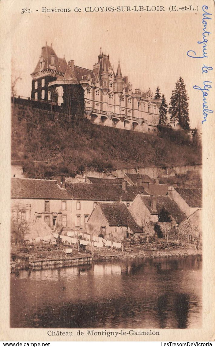 FRANCE - Environs De Cloyes Sur Le Loir (E Et L) - Vue Générale Château De Montigny Le Gannelon - Carte Postale Ancienne - Montigny-le-Gannelon