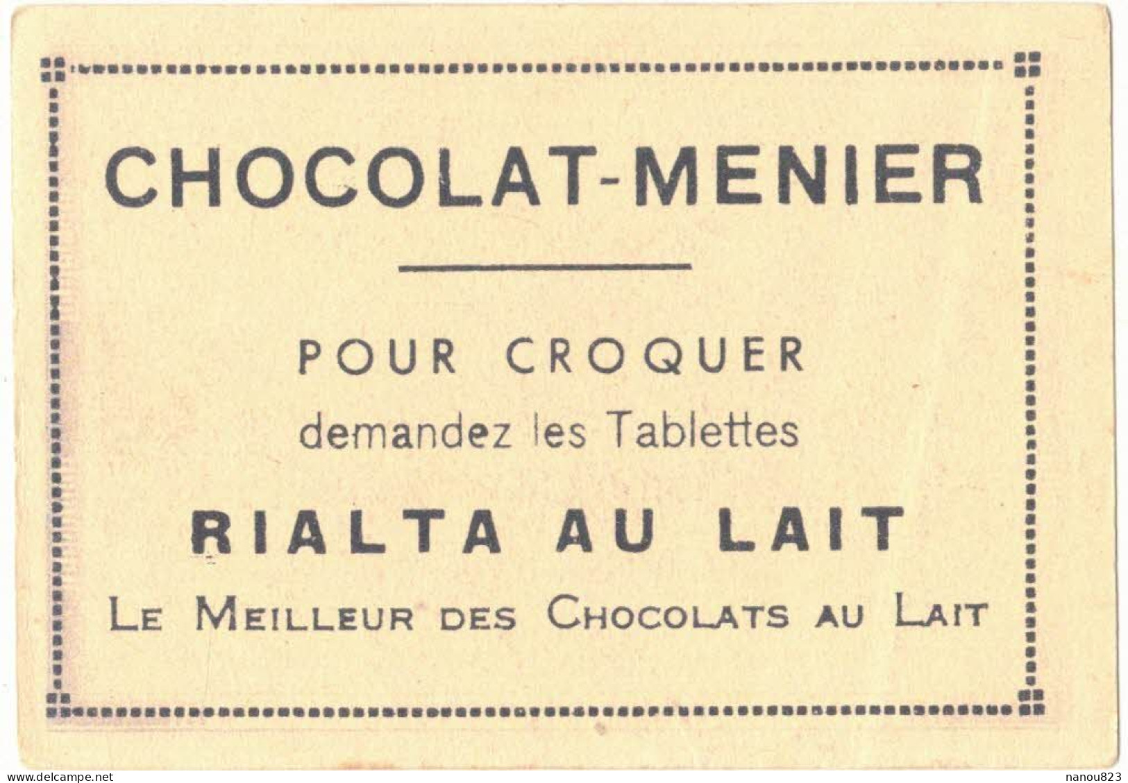 IMAGE CHROMO CHOCOLAT MENIER RIALTA LAIT N° 424 HAUTE PYRENEES LE CIRQUE DE GAVARNIE CASCADE - Menier