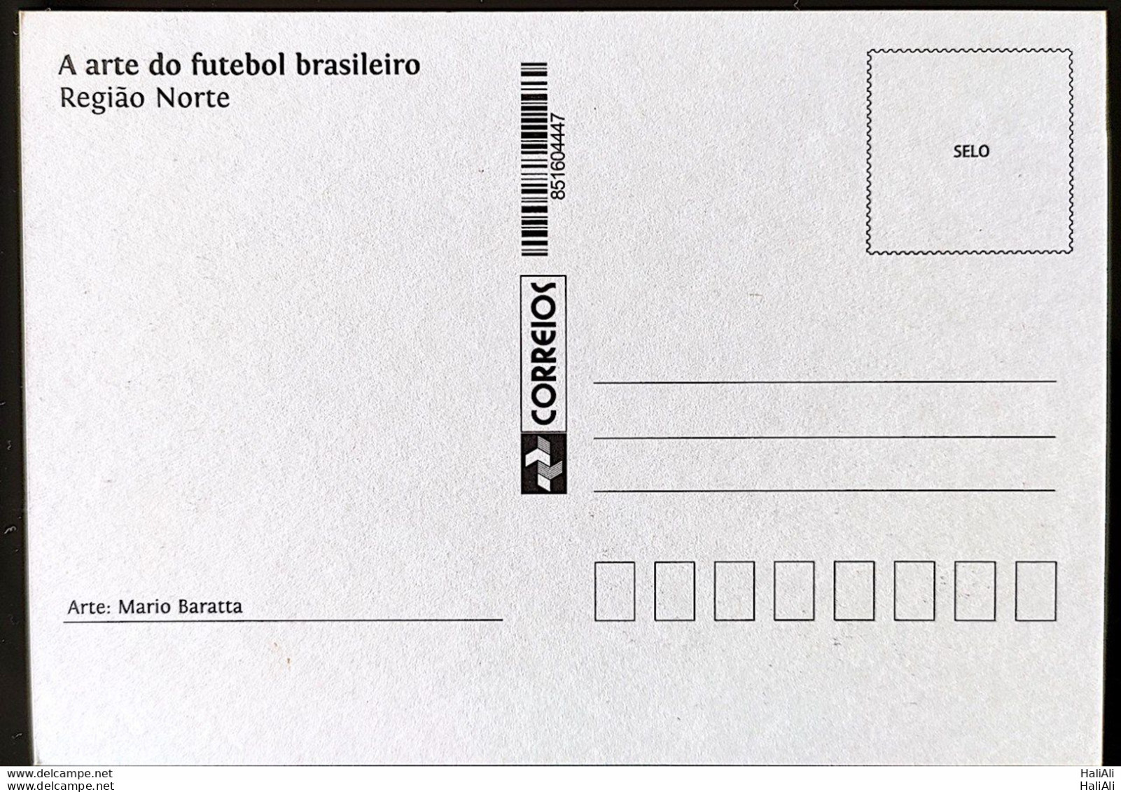 Brazil Maximo Postcard 290A World Cup Art of Footaball CBC MT