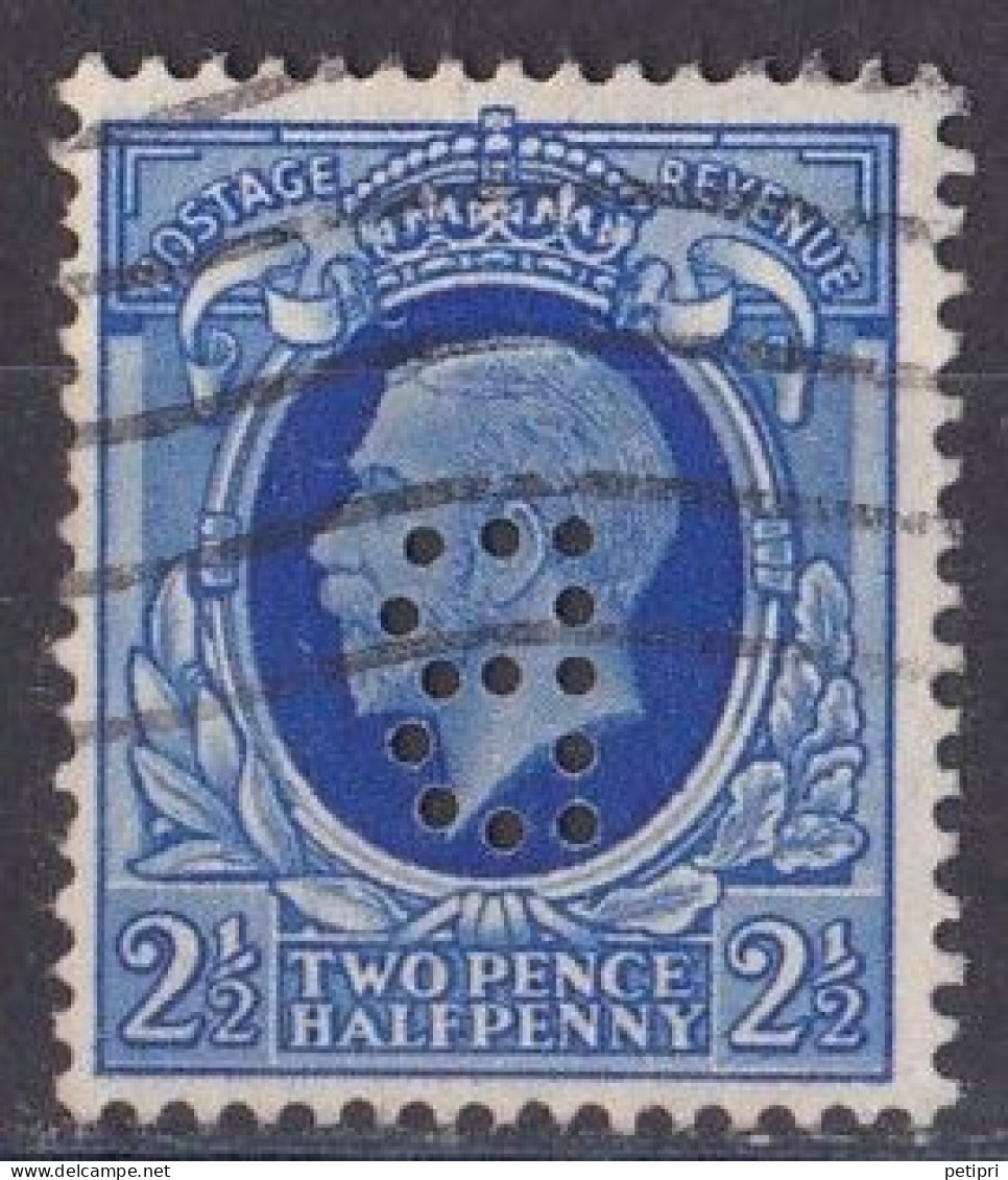 Grande Bretagne - 1911 - 1935 -  George  V  -  Y&T N °  191  Perforé B - Perfins